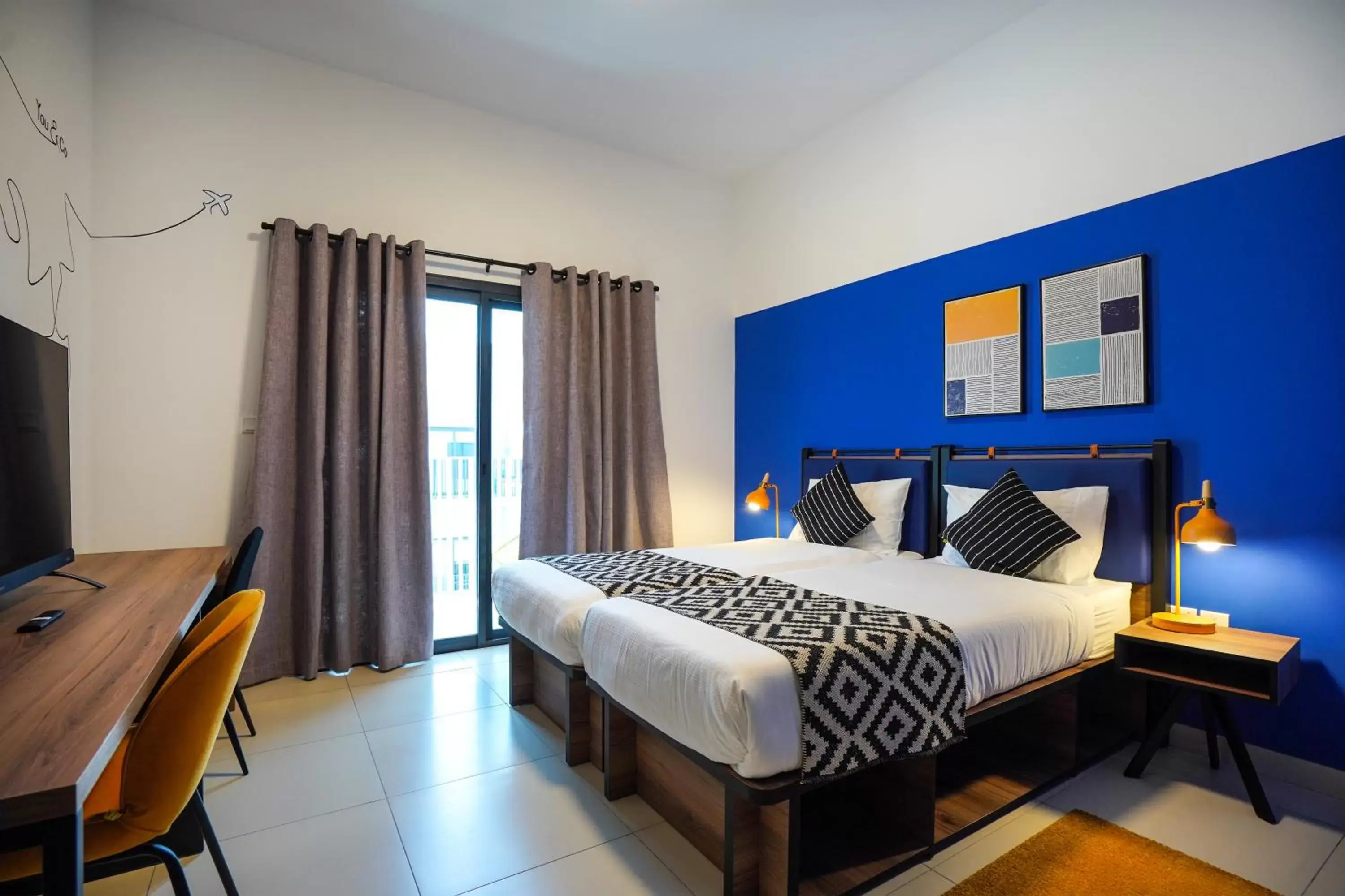 Twin Room with Private Bathroom in YouCo coliving Dubai Twin Room with Private Bathroom in YouCo coliving Dubai