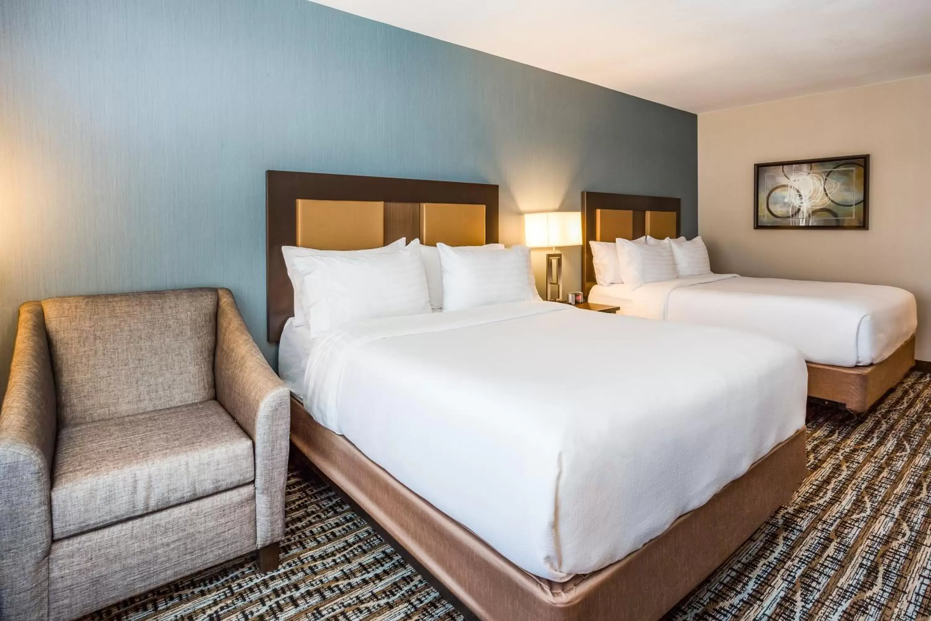 Standard Queen Room with Two Queen Beds and Mobility Accessible Roll-In Shower in Holiday Inn South Jordan - SLC South by IHG Standard Queen Room with Two Queen Beds and Mobility Accessible Roll-In Shower in Holiday Inn South Jordan - SLC South by IHG
