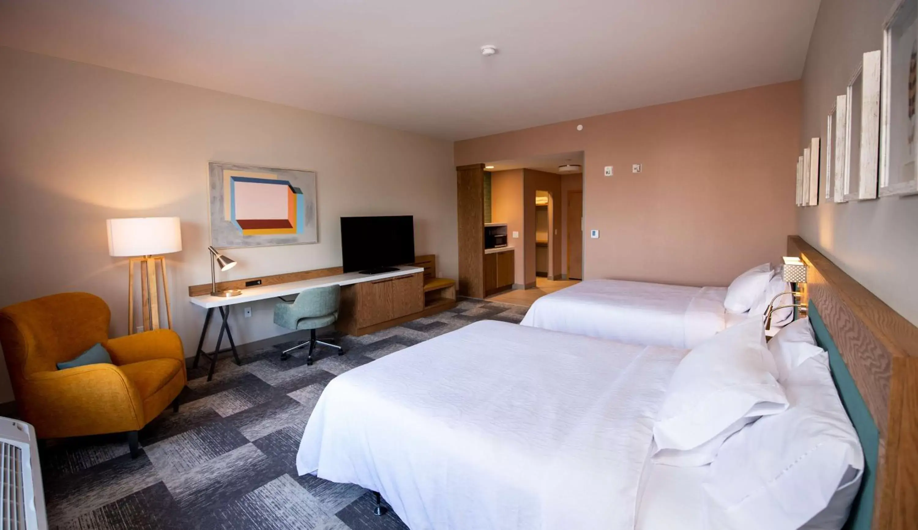 Queen Room with Two Queen Beds and Roll-In Shower - Mobility Access in Hilton Garden Inn Moncton Downtown, Nb Queen Room with Two Queen Beds and Roll-In Shower - Mobility Access in Hilton Garden Inn Moncton Downtown, Nb