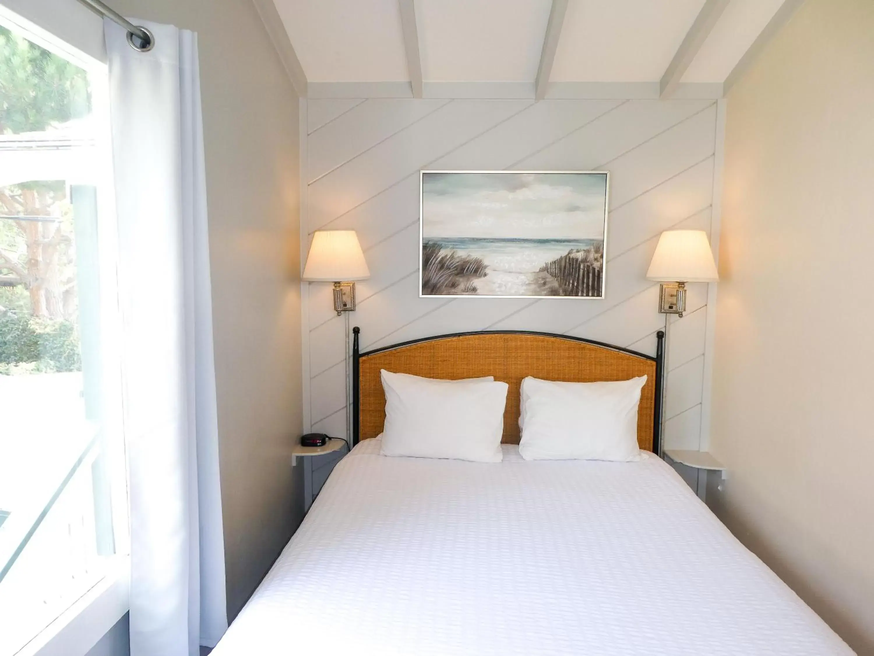 Woodworth Room with Garden View, 1 Queen in Carmel Fireplace Inn Woodworth Room with Garden View, 1 Queen in Carmel Fireplace Inn