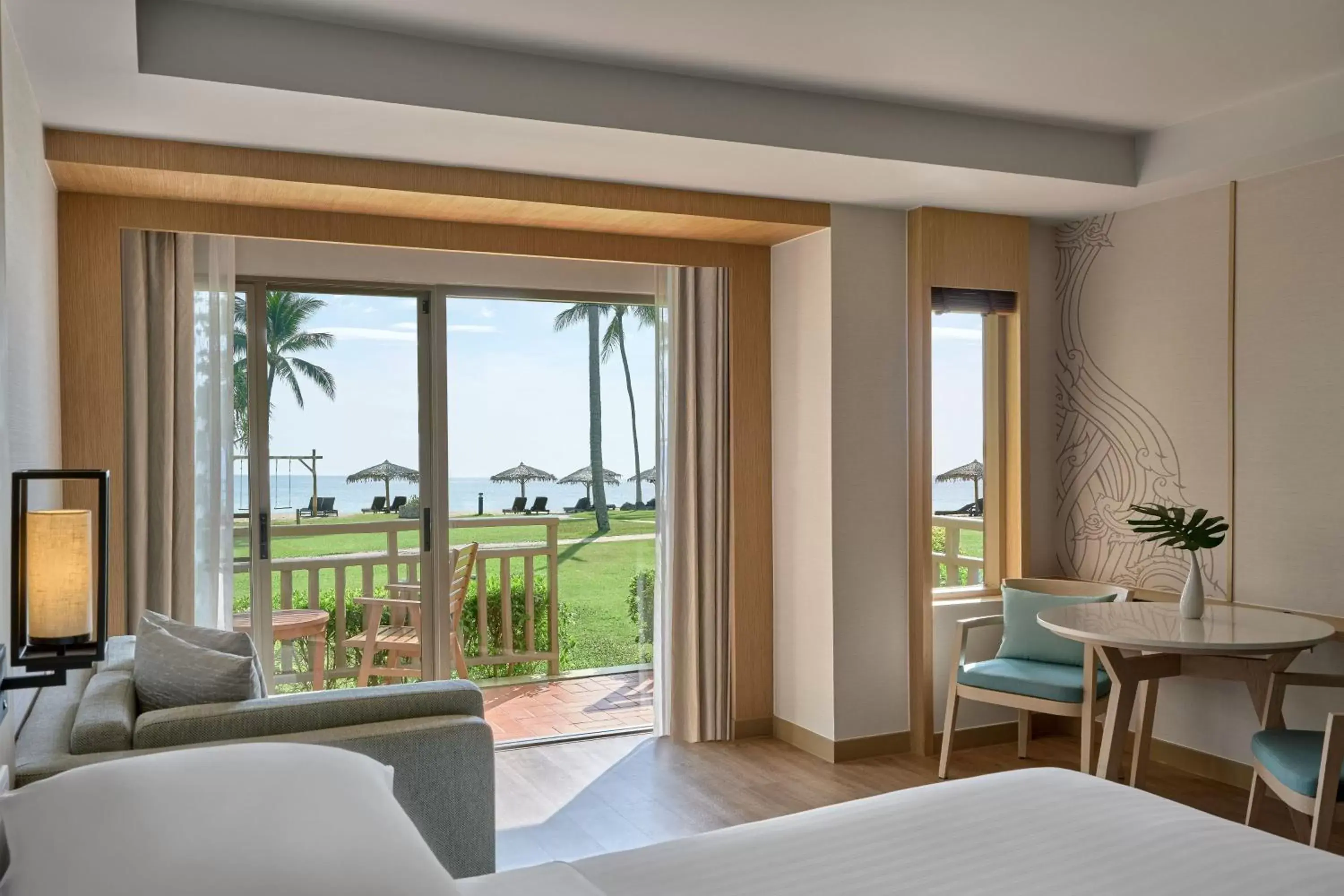Larger Guest room, 2 Doubles, Ocean view, Beach front access, Terrace in Phuket Marriott Resort & Spa, Merlin Beach Larger Guest room, 2 Doubles, Ocean view, Beach front access, Terrace in Phuket Marriott Resort & Spa, Merlin Beach