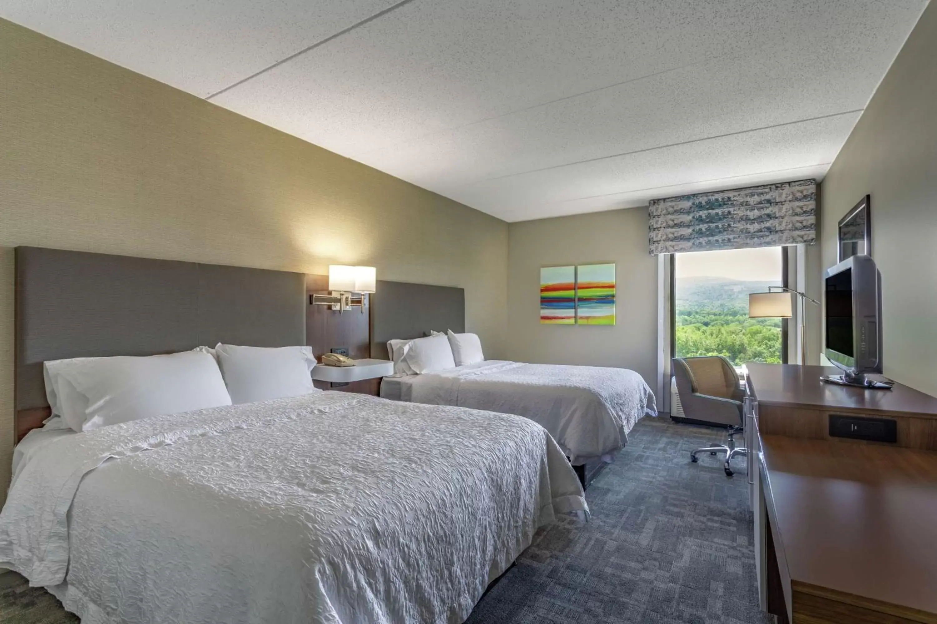 Queen Room with Two Queen Beds - Non-Smoking in Hampton Inn Bedford Queen Room with Two Queen Beds - Non-Smoking in Hampton Inn Bedford