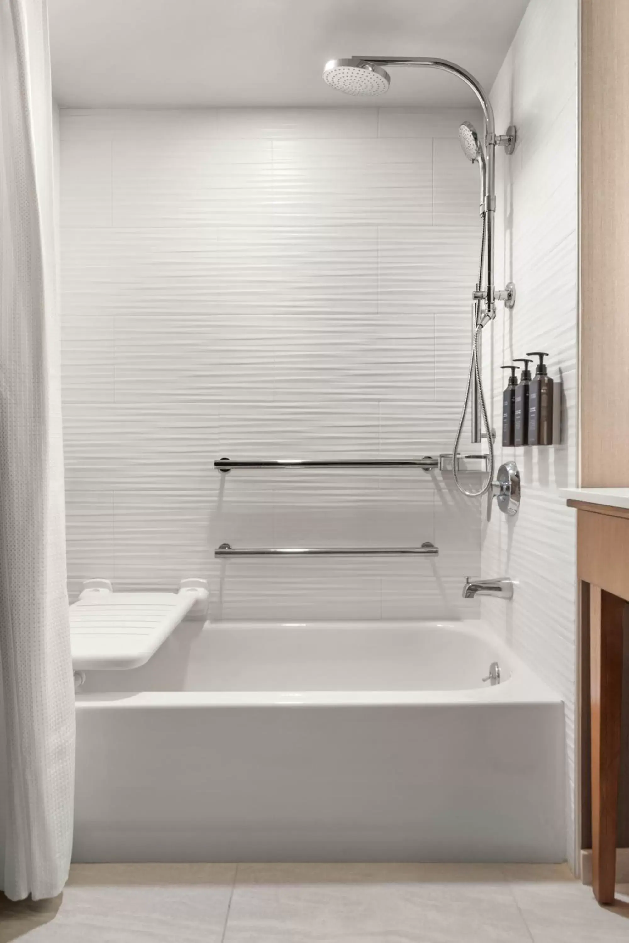 Queen Room with Two Queen Beds and Adapted Tub - Mobility Accessible in Delta Hotels by Marriott Midwest City at the Reed Conference Center Queen Room with Two Queen Beds and Adapted Tub - Mobility Accessible in Delta Hotels by Marriott Midwest City at the Reed Conference Center