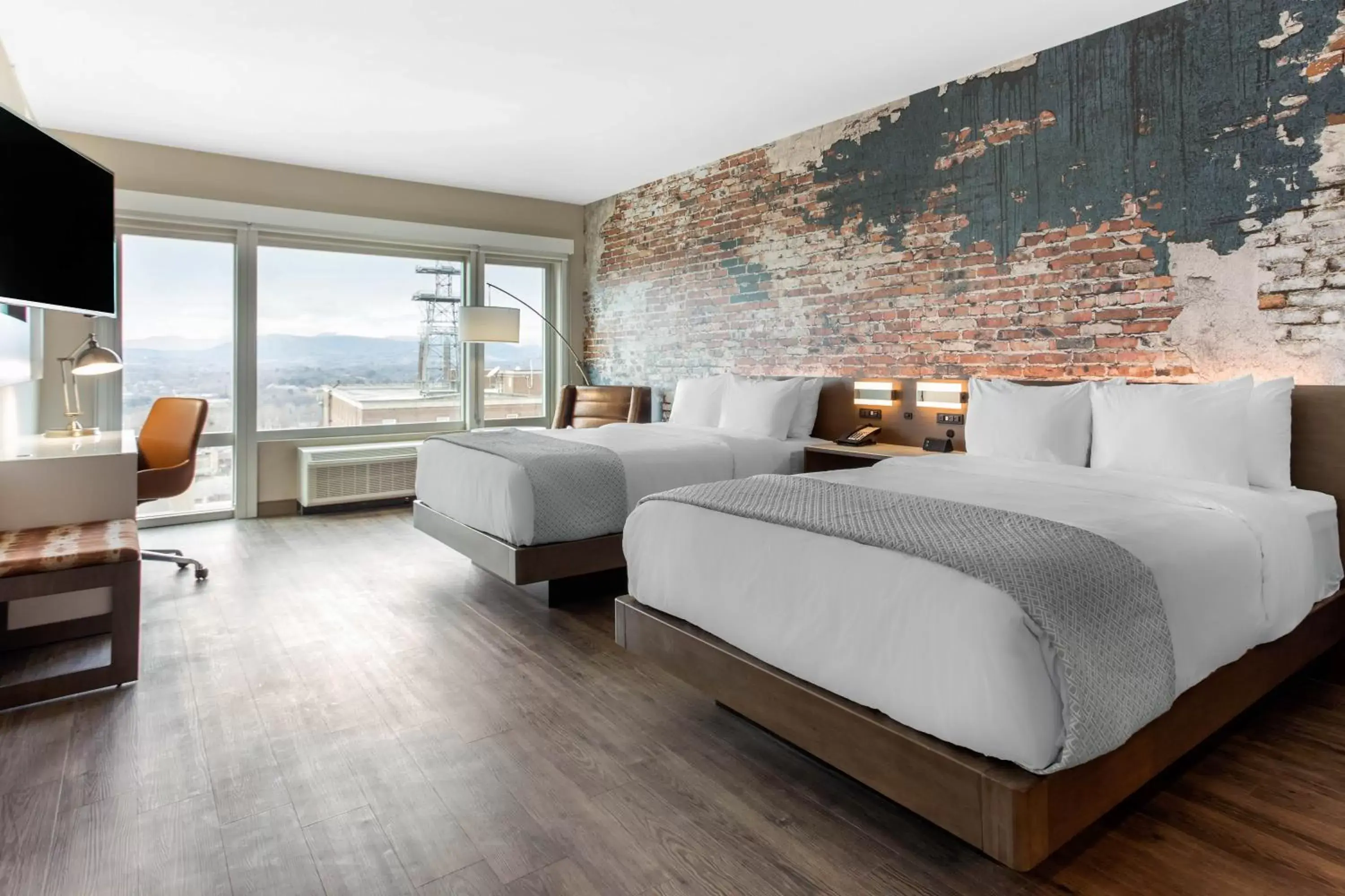 Queen Room with Two Queen Beds and Roll in Shower - Accessible/Non-Smoking in Cambria Hotel Downtown Asheville Queen Room with Two Queen Beds and Roll in Shower - Accessible/Non-Smoking in Cambria Hotel Downtown Asheville