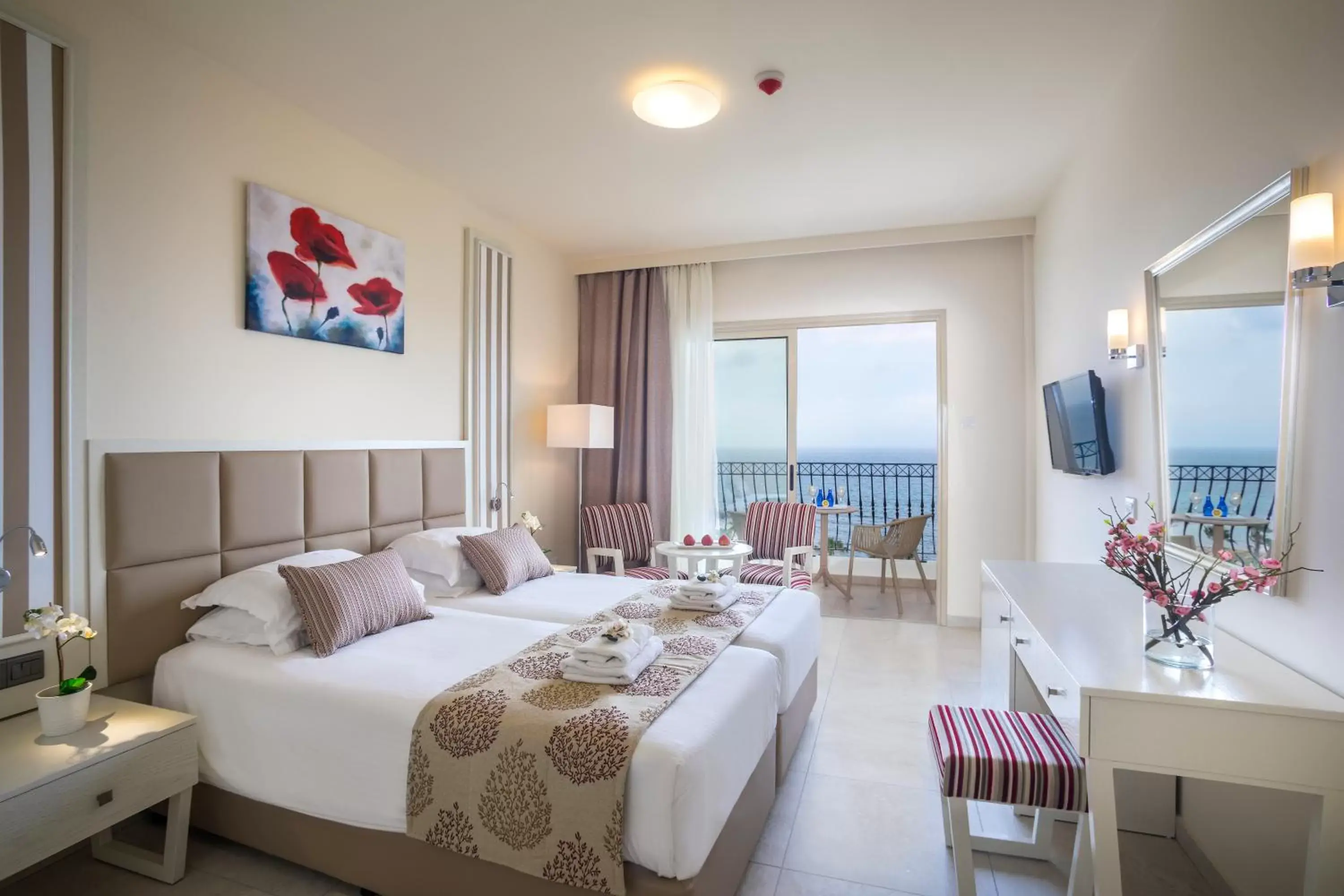 Superior Double or Twin Room with Sea View - single occupancy in Aquamare Beach Hotel & Spa Superior Double or Twin Room with Sea View - single occupancy in Aquamare Beach Hotel & Spa