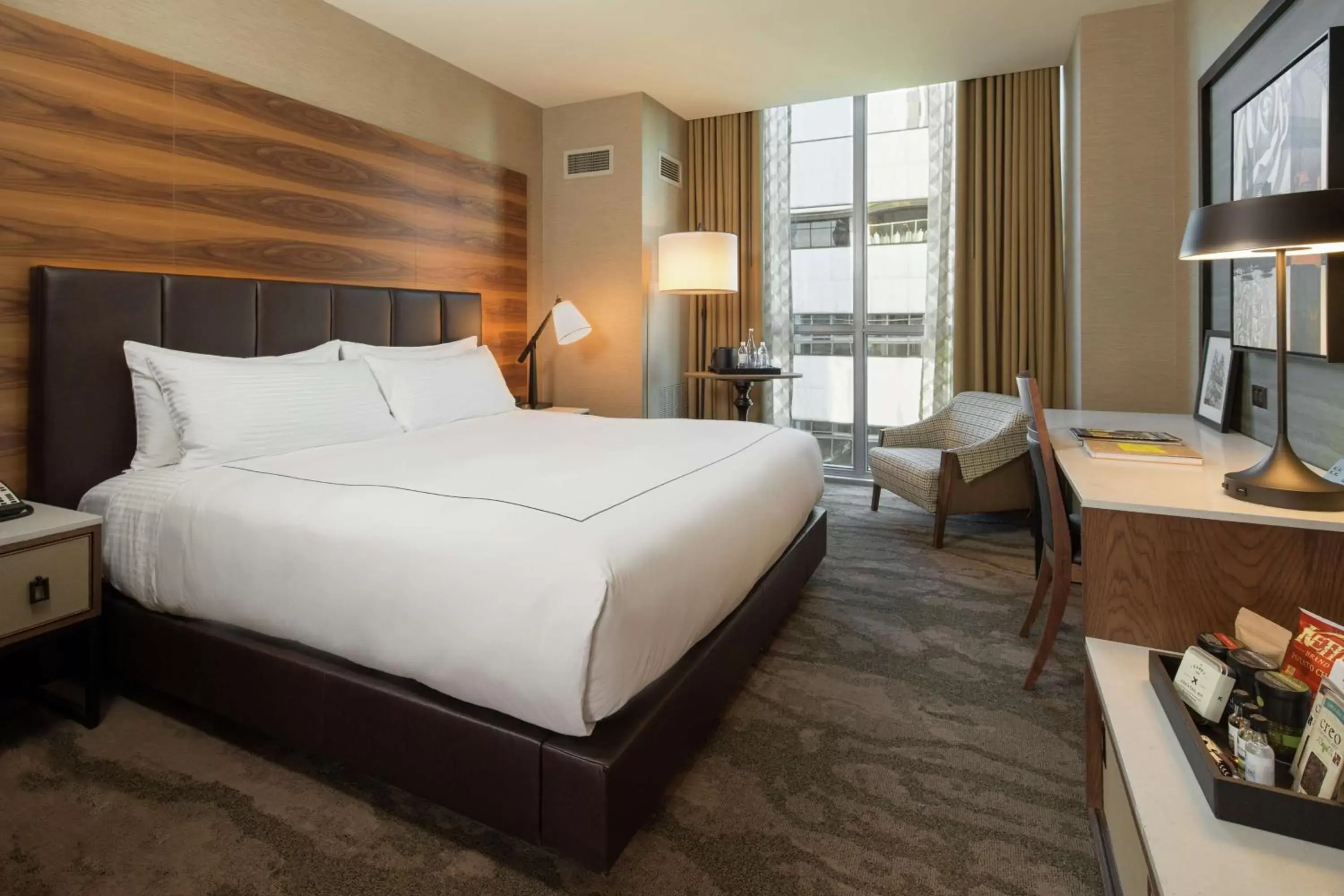 King Room with City View - Hearing Accessible in The Porter Portland, Curio Collection By Hilton King Room with City View - Hearing Accessible in The Porter Portland, Curio Collection By Hilton