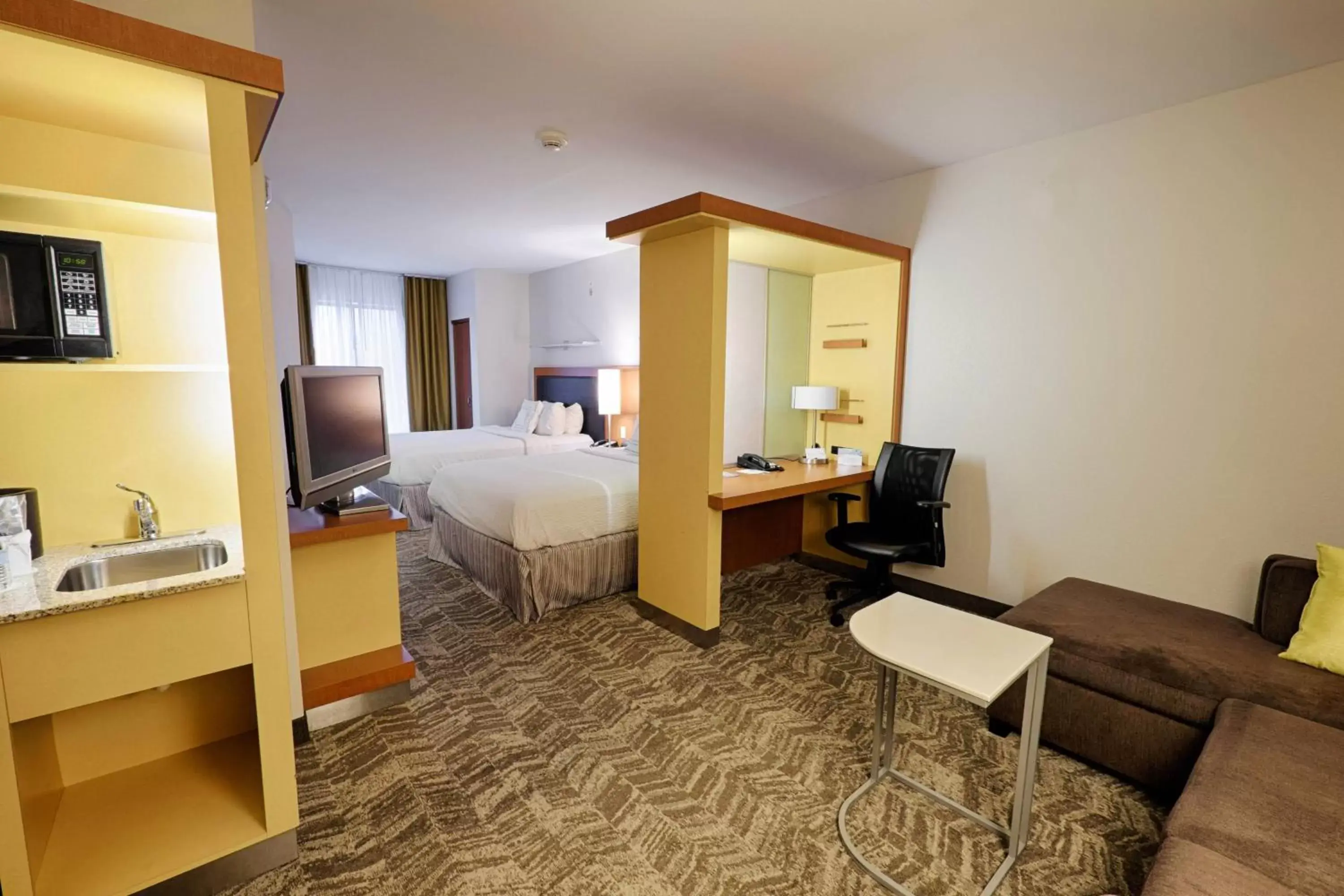 Suite with Two Queen Beds and Sofa Bed - Hearing Accessible in SpringHill Suites by Marriott Albany Latham-Colonie Suite with Two Queen Beds and Sofa Bed - Hearing Accessible in SpringHill Suites by Marriott Albany Latham-Colonie