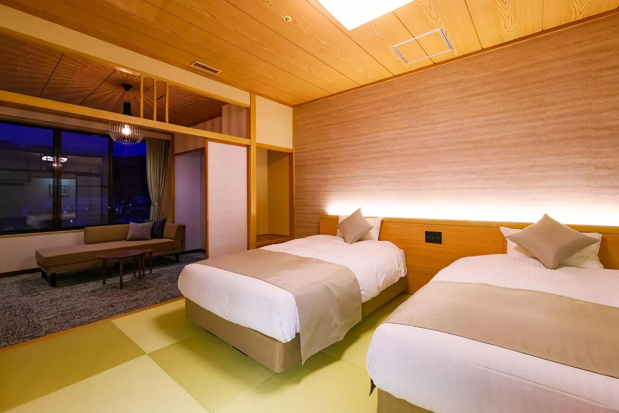 Twin Room with 2 Sofa Beds - Main Building - Non-Smoking in TAOYA Akiu Twin Room with 2 Sofa Beds - Main Building - Non-Smoking in TAOYA Akiu