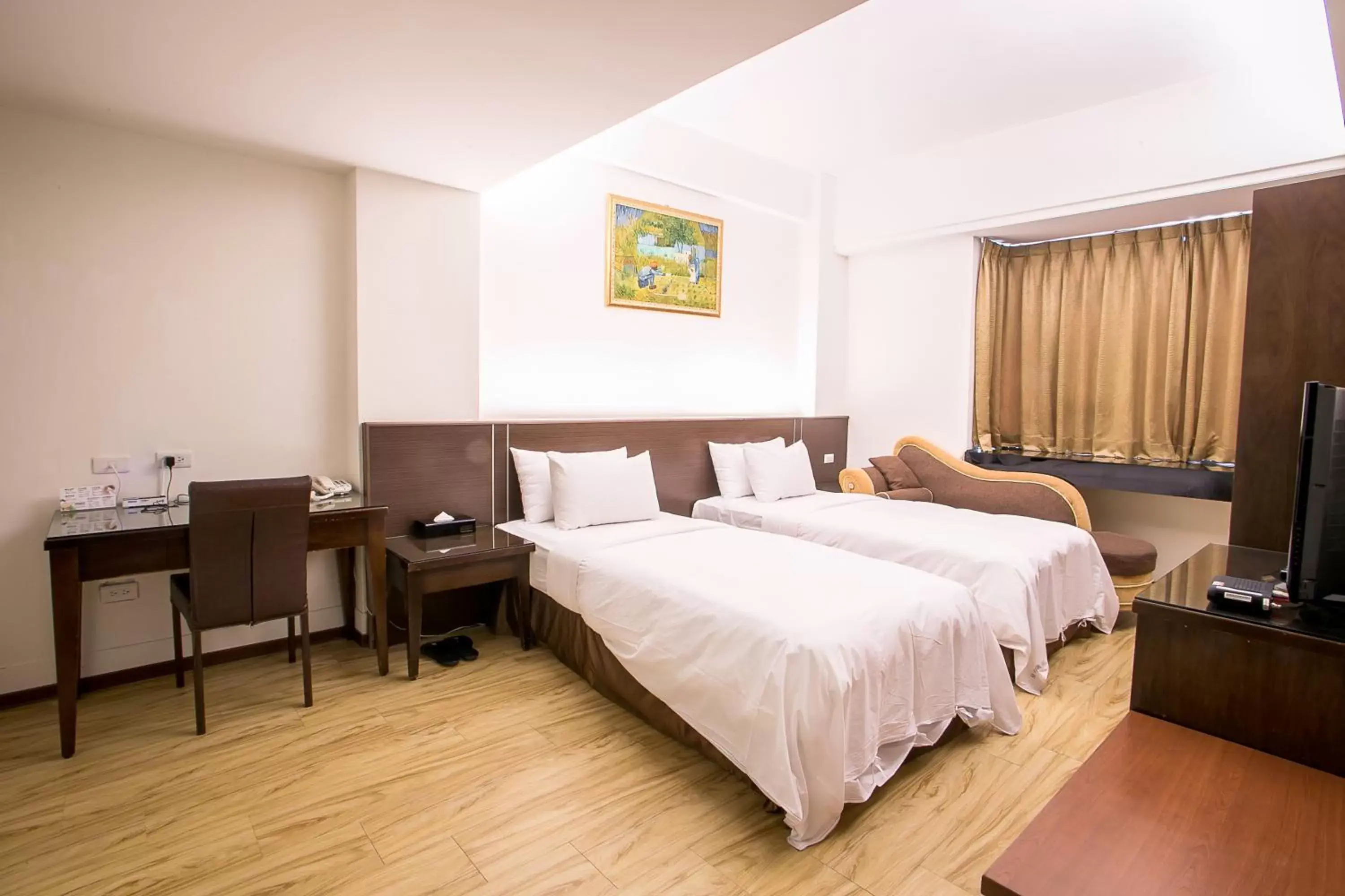 Deluxe Twin Room in Huang Shin Business Hotel-Chung Kang Deluxe Twin Room in Huang Shin Business Hotel-Chung Kang
