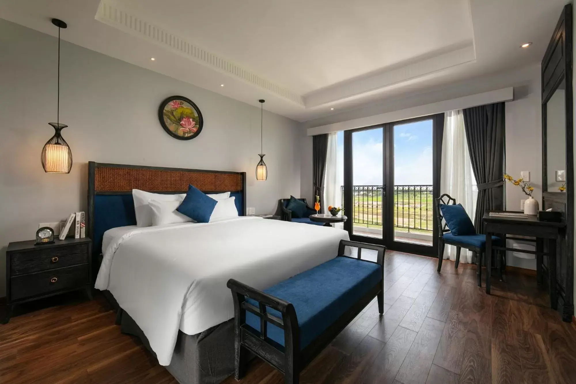 Deluxe Double or Twin Room with River View in Shining Riverside Hoi An Boutique & Spa Deluxe Double or Twin Room with River View in Shining Riverside Hoi An Boutique & Spa