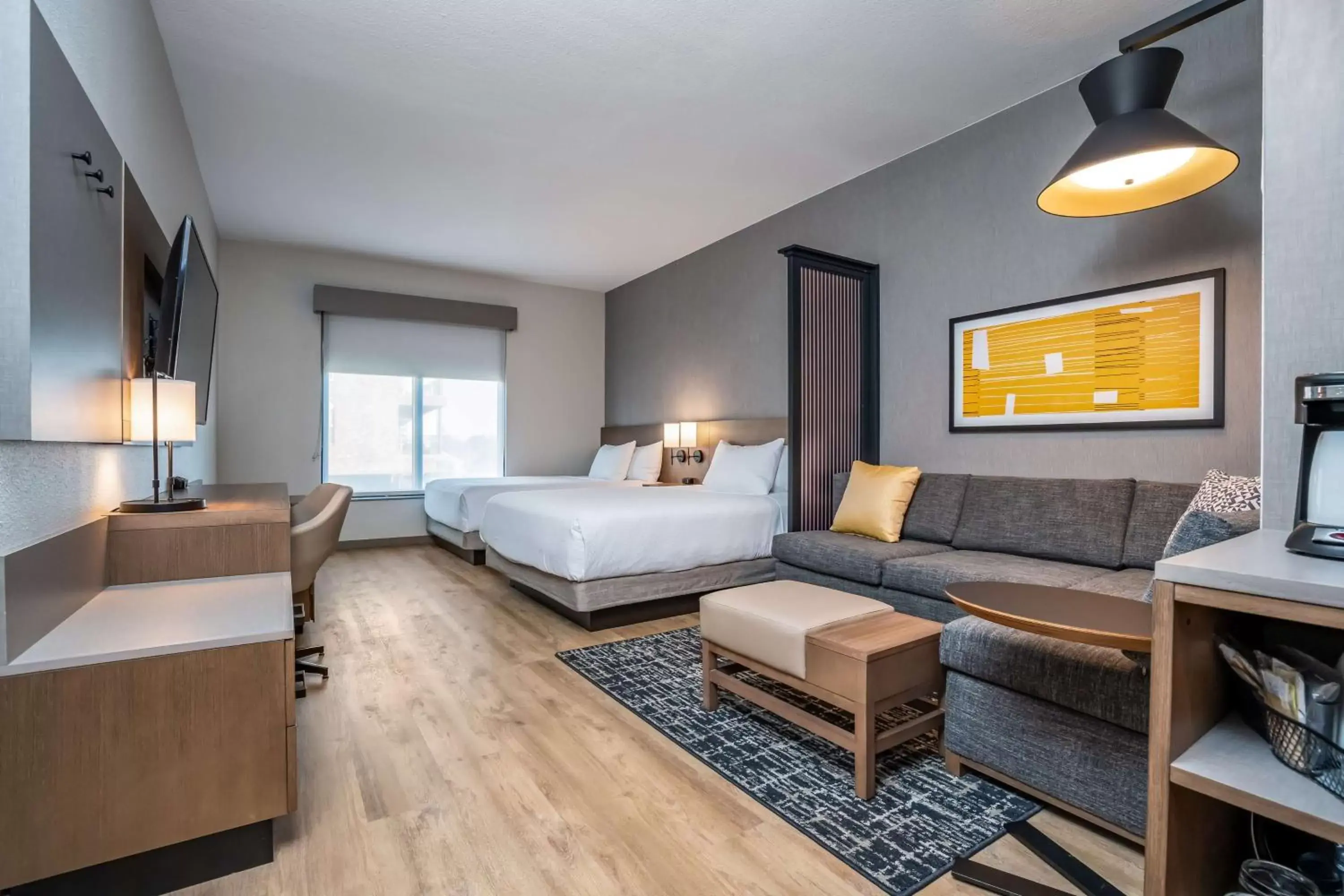 Queen Room with Two Queen Beds and Sofa Bed - High Floor in Hyatt Place Gainesville Downtown Queen Room with Two Queen Beds and Sofa Bed - High Floor in Hyatt Place Gainesville Downtown