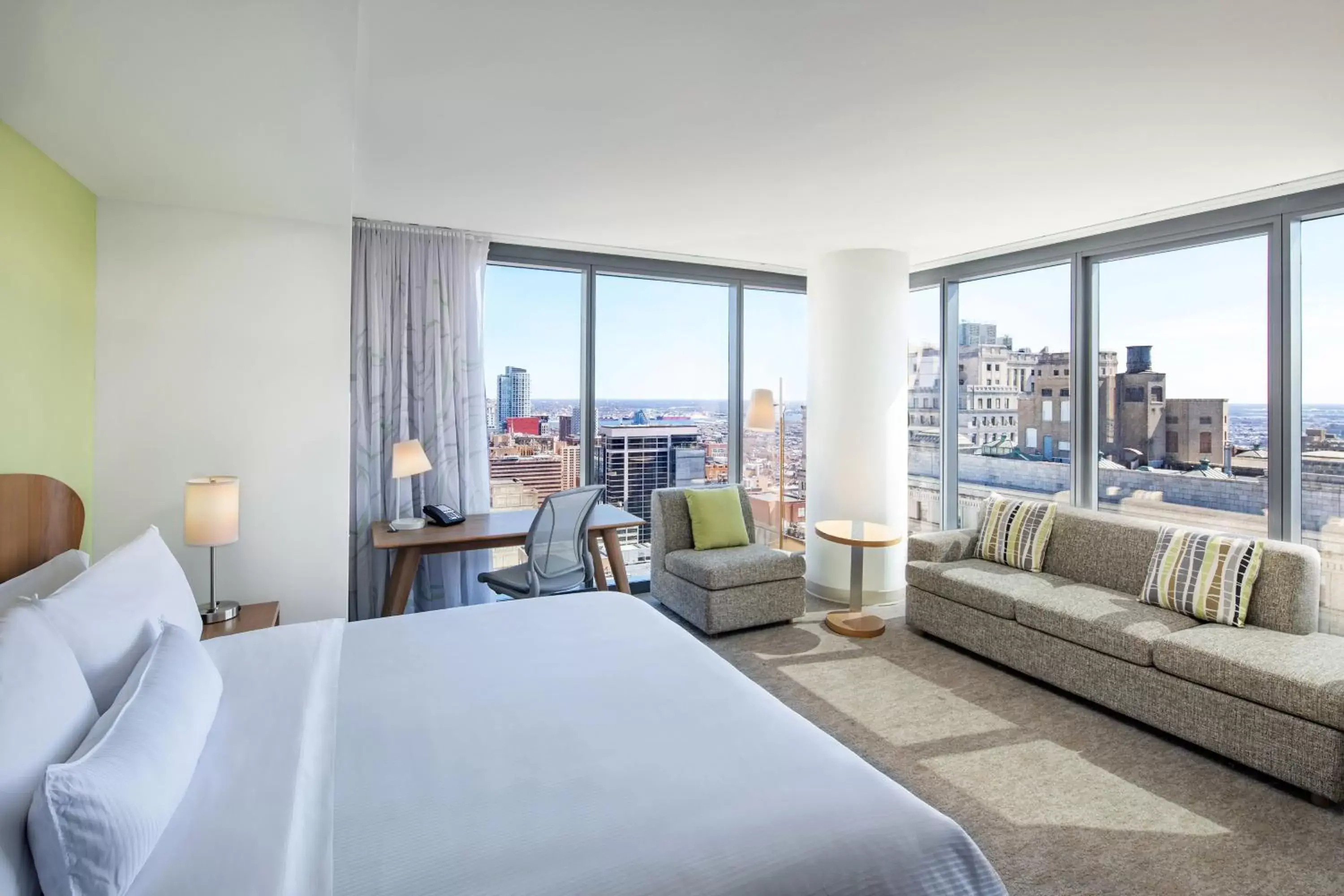 Executive, Larger Guest room, 1 King, City view in Element Philadelphia Downtown Executive, Larger Guest room, 1 King, City view in Element Philadelphia Downtown