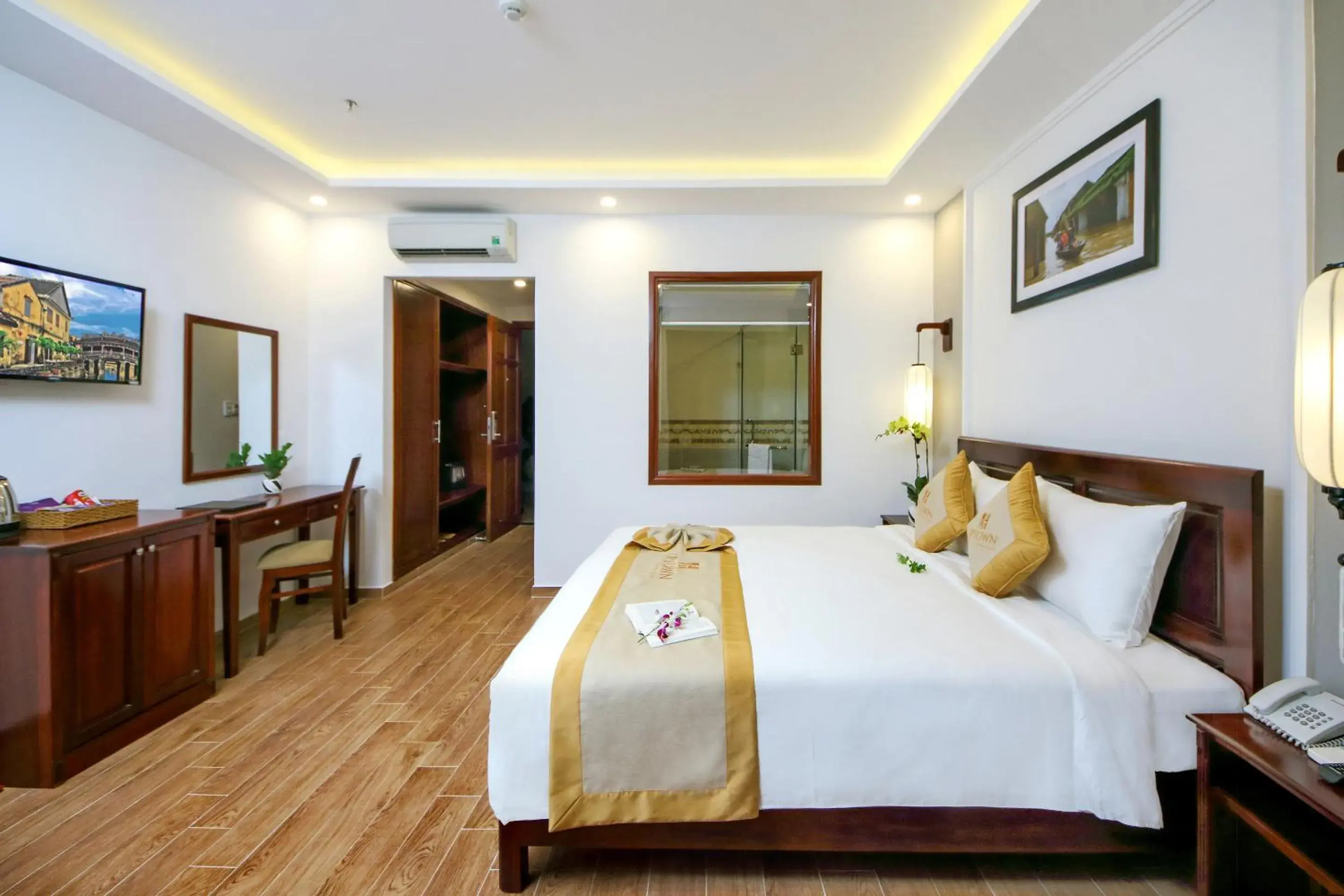 Deluxe Double Room City View with Balcony in Uptown Hoi An Hotel & Spa Deluxe Double Room City View with Balcony in Uptown Hoi An Hotel & Spa