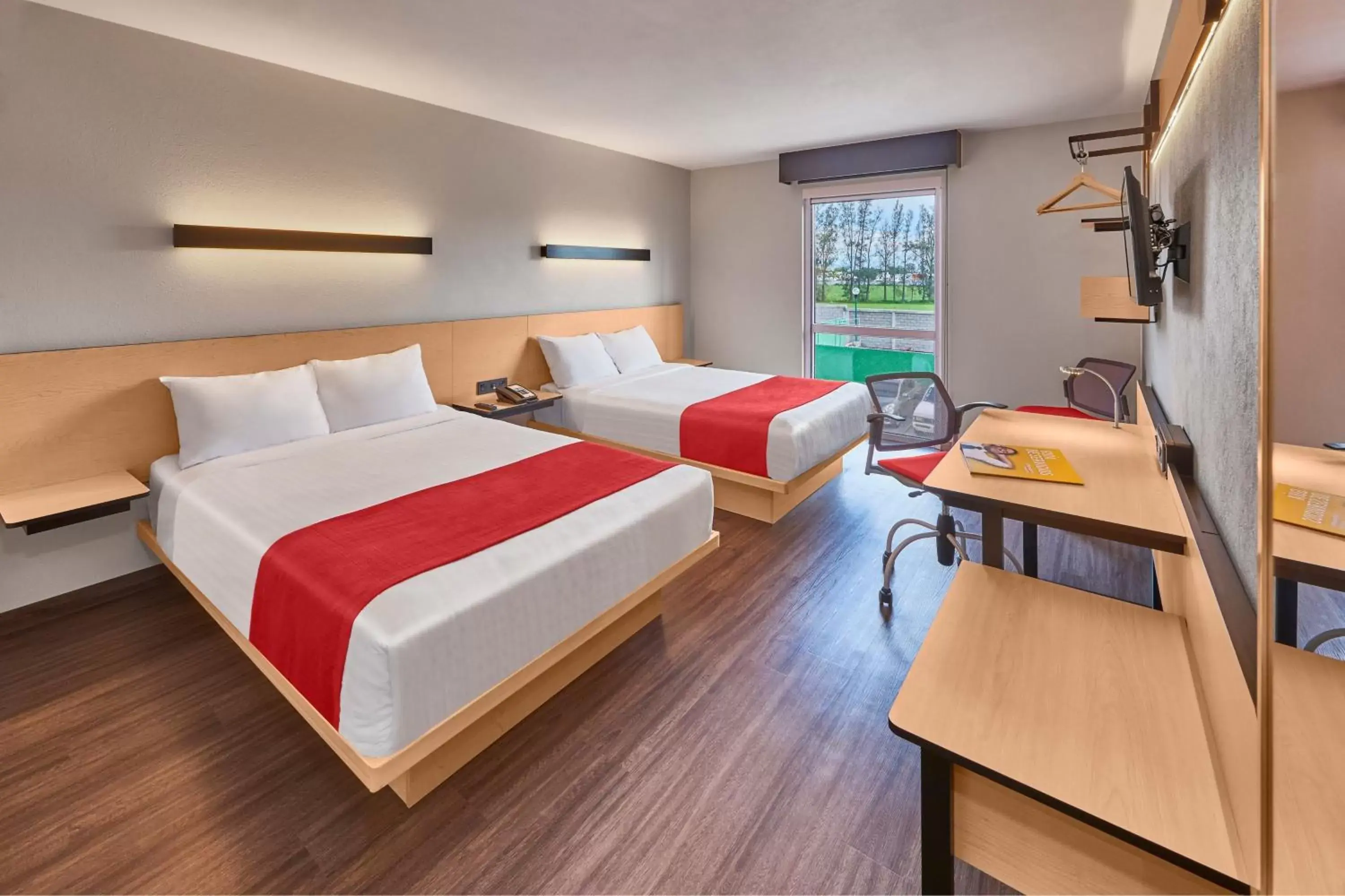 Double Room with Two Double Beds in City Express by Marriott Celaya Galerias Double Room with Two Double Beds in City Express by Marriott Celaya Galerias