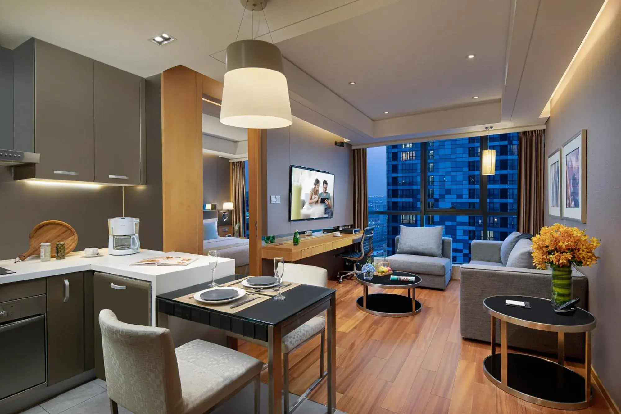 Executive One-Bedroom Apartment in Ascott Raffles City Beijing Executive One-Bedroom Apartment in Ascott Raffles City Beijing