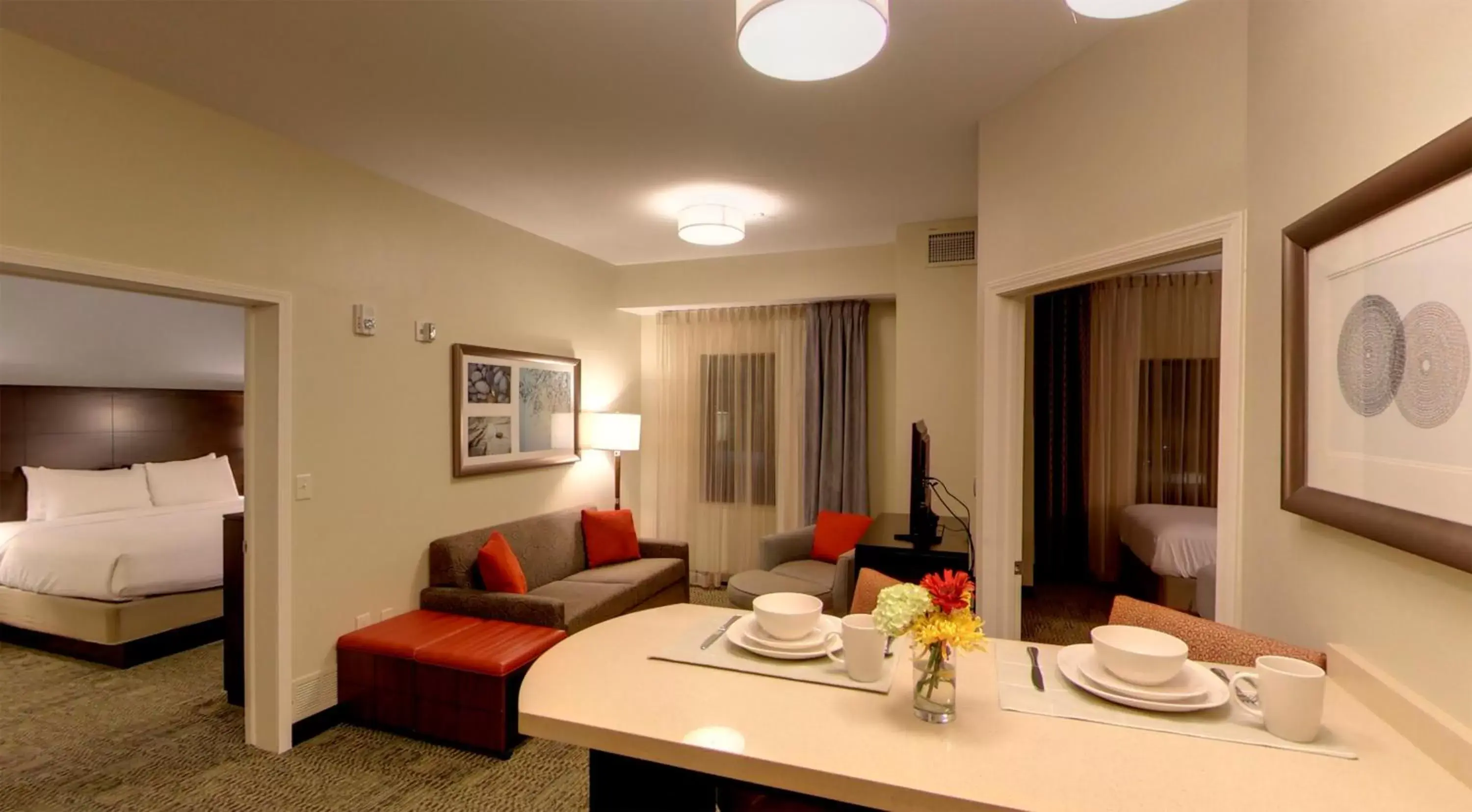 Two Bedroom Suite with One King Bed and Two Double Beds - single occupancy - Non-Smoking in Staybridge Suites Ann Arbor - Research Parkway by IHG Two Bedroom Suite with One King Bed and Two Double Beds - single occupancy - Non-Smoking in Staybridge Suites Ann Arbor - Research Parkway by IHG