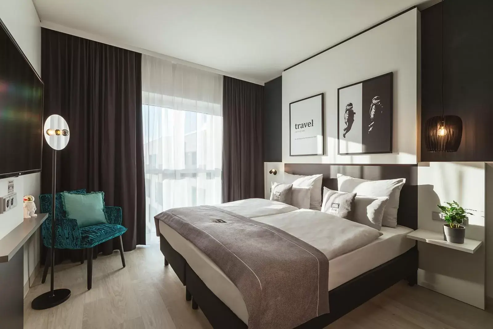 View (from property/room), Bed in the niu Star View (from property/room), Bed in the niu Star