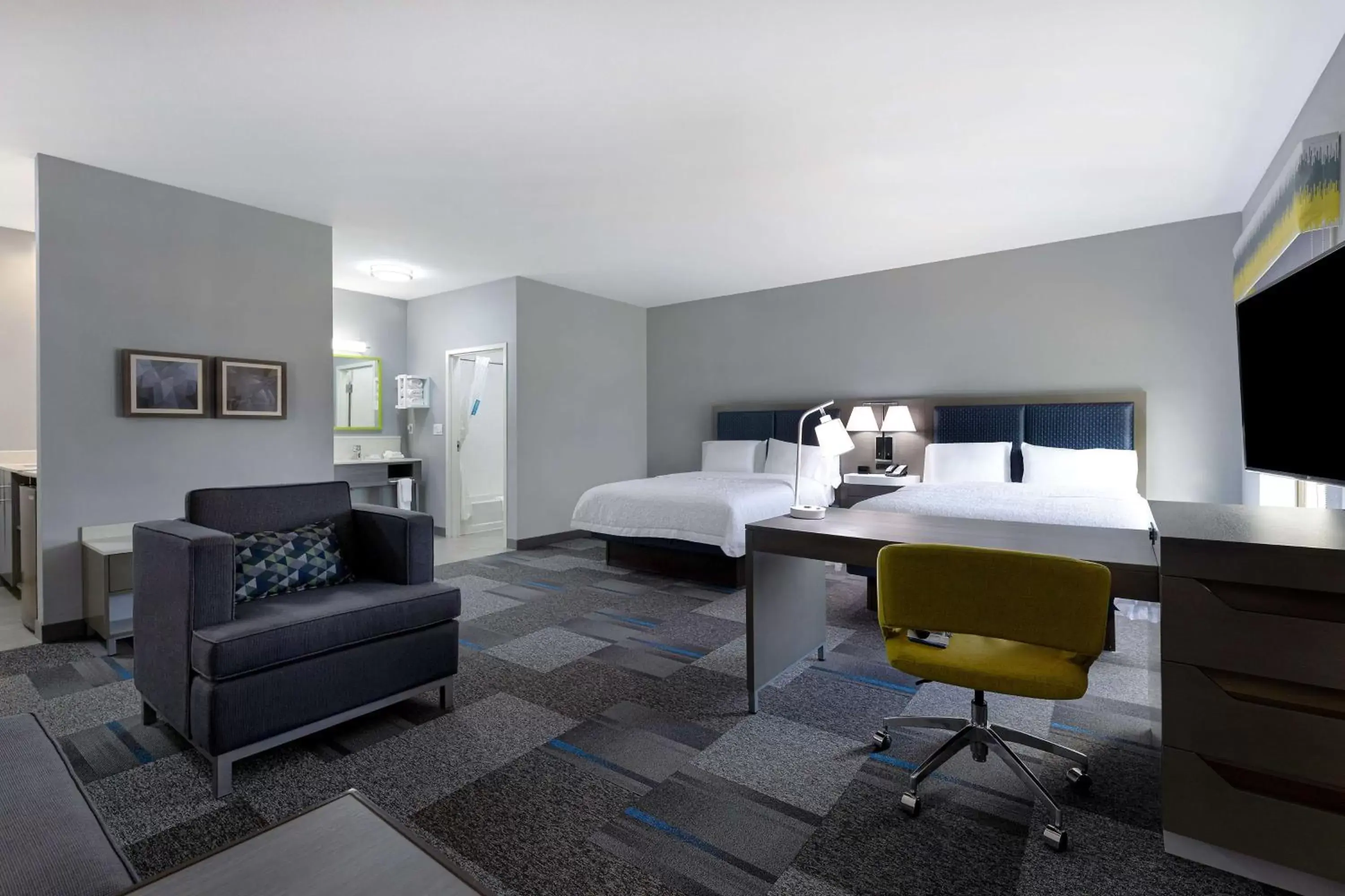 Queen Studio Suite with Two Queen Beds - Non-Smoking in Hampton Inn & Suites Nacogdoches Queen Studio Suite with Two Queen Beds - Non-Smoking in Hampton Inn & Suites Nacogdoches