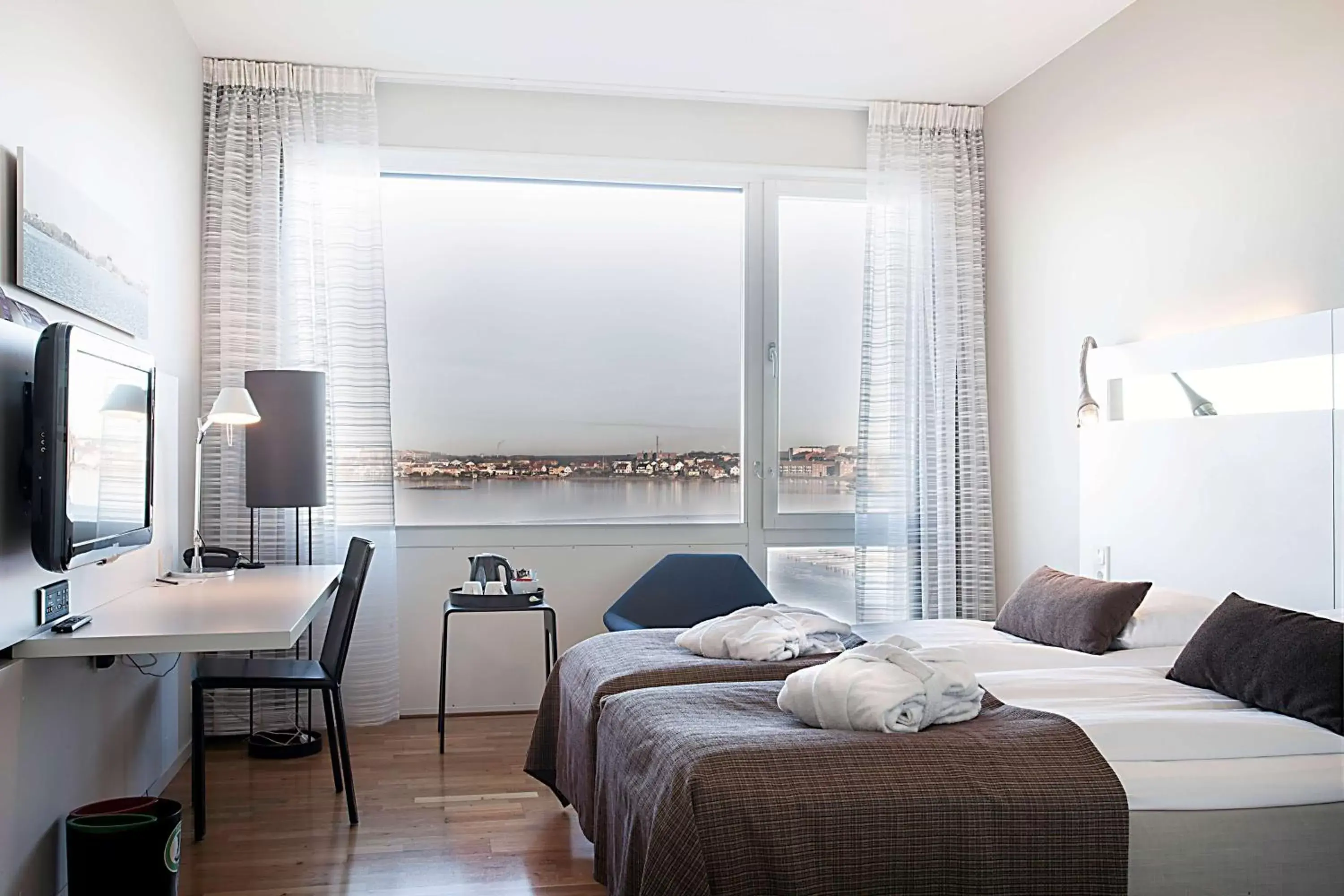 Superior Twin Room with Sea View in Scandic Karlskrona Superior Twin Room with Sea View in Scandic Karlskrona