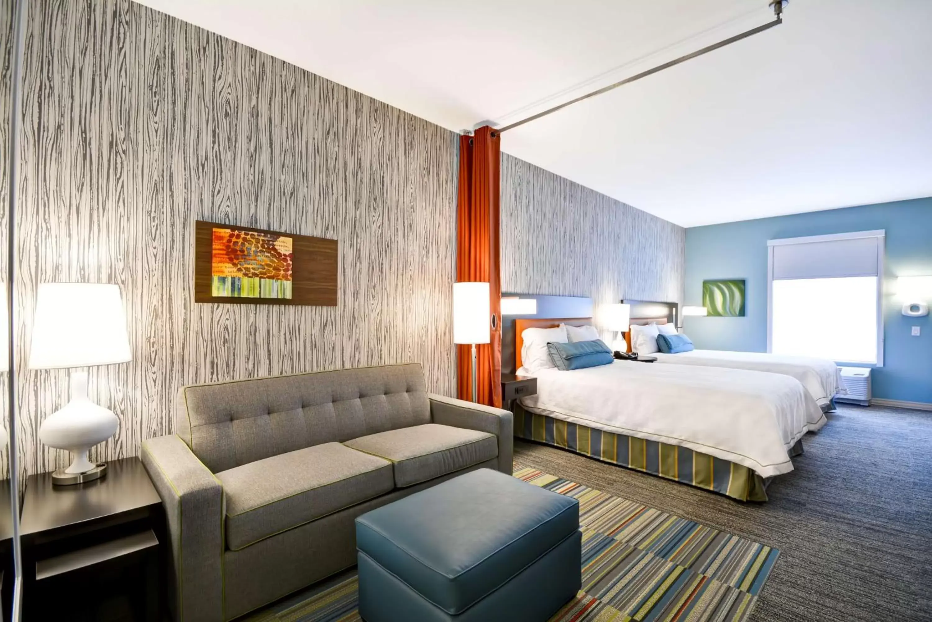 Queen Studio with Two Queen Beds - Mobility Access/Non-Smoking in Home2 Suites By Hilton Evansville Queen Studio with Two Queen Beds - Mobility Access/Non-Smoking in Home2 Suites By Hilton Evansville