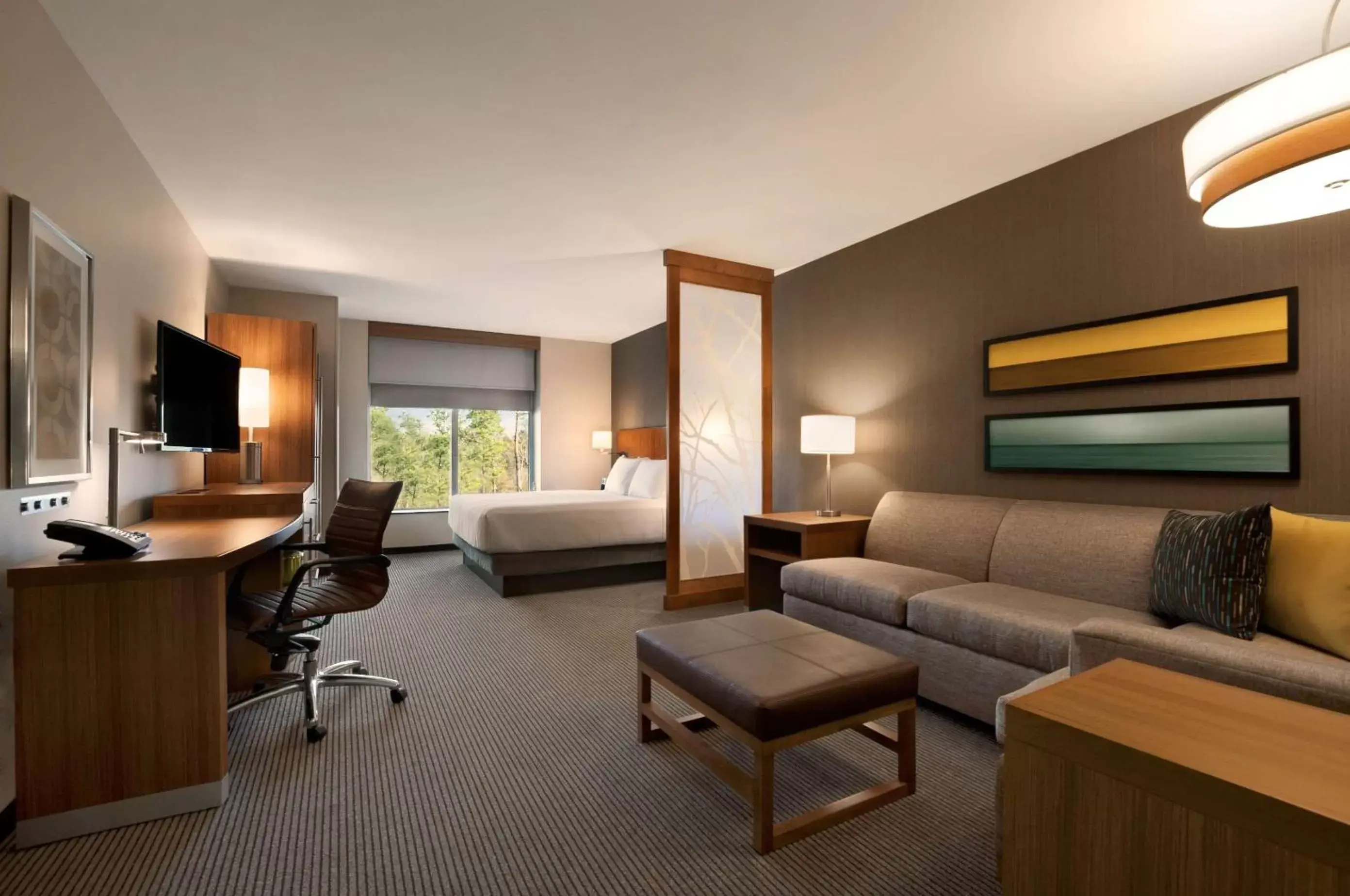 King Room with Sofa Bed - High Floor in Hyatt Place Houston/The Woodlands King Room with Sofa Bed - High Floor in Hyatt Place Houston/The Woodlands