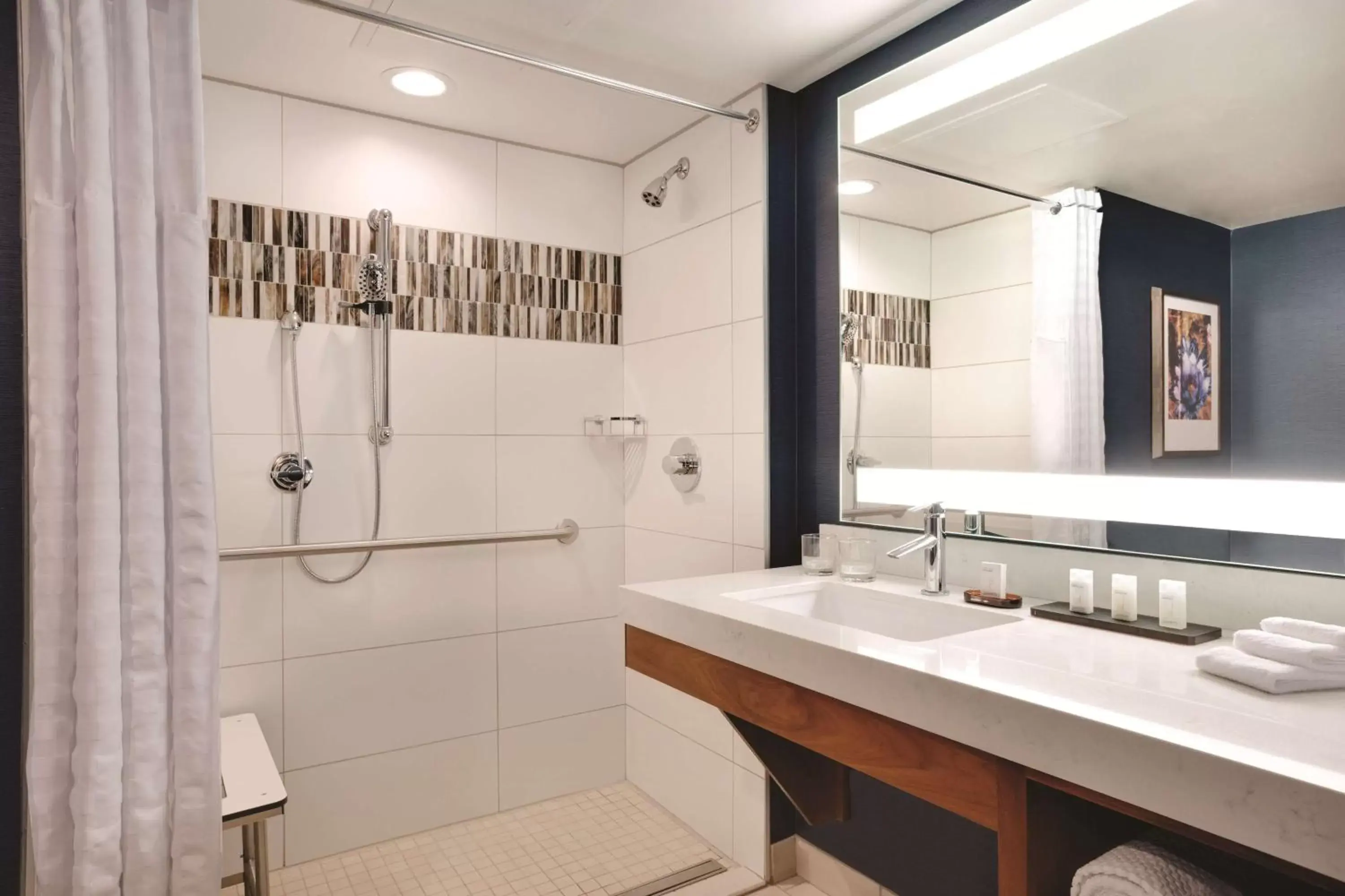 King Suite with Roll-in Shower - Mobility Access in Embassy Suites by Hilton Scottsdale Resort King Suite with Roll-in Shower - Mobility Access in Embassy Suites by Hilton Scottsdale Resort