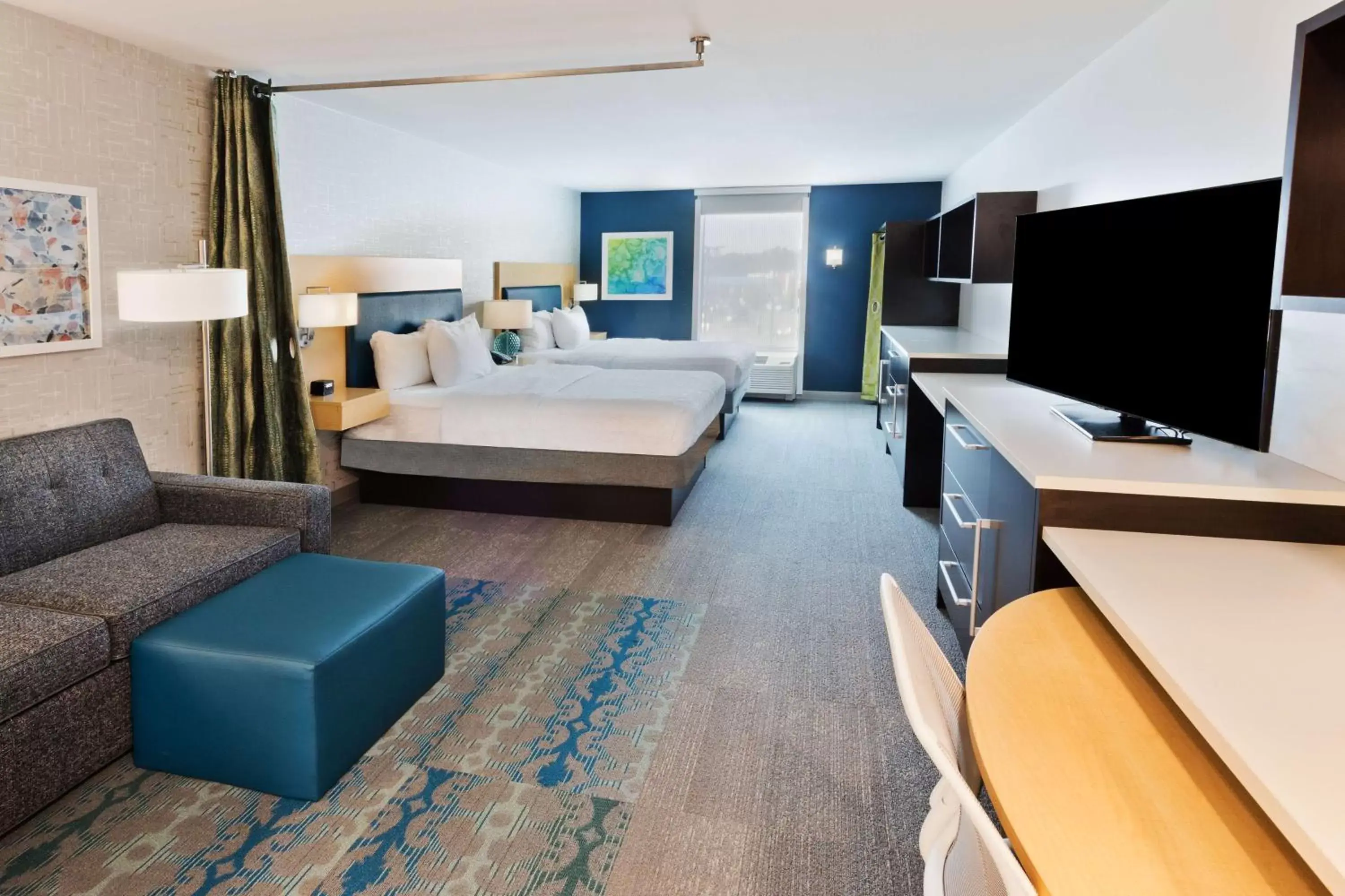 Queen Studio with Two Queen Beds - Non-Smoking in Home2 Suites by Hilton Columbus Queen Studio with Two Queen Beds - Non-Smoking in Home2 Suites by Hilton Columbus