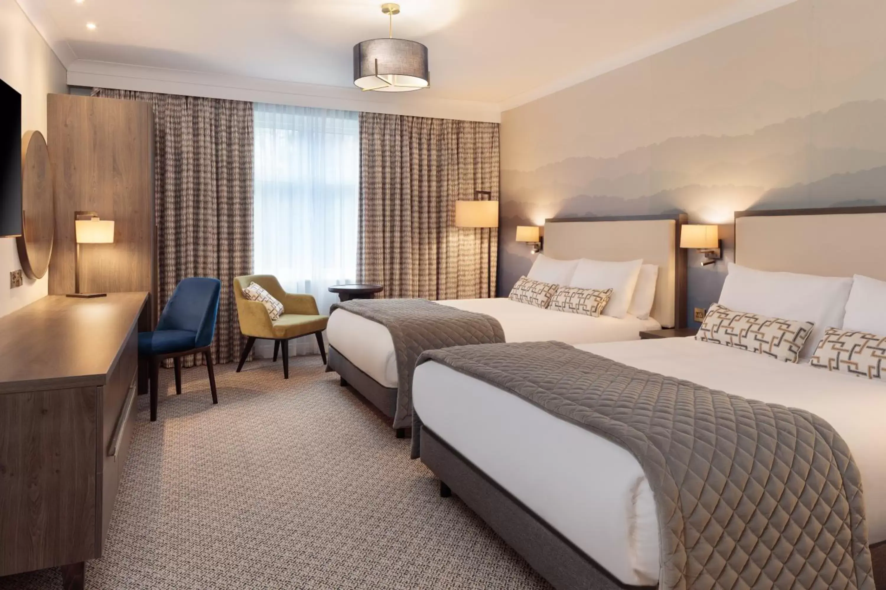 Classic Double Room with Two Double Beds in Mercure Blackburn Dunkenhalgh Hotel & Spa Classic Double Room with Two Double Beds in Mercure Blackburn Dunkenhalgh Hotel & Spa