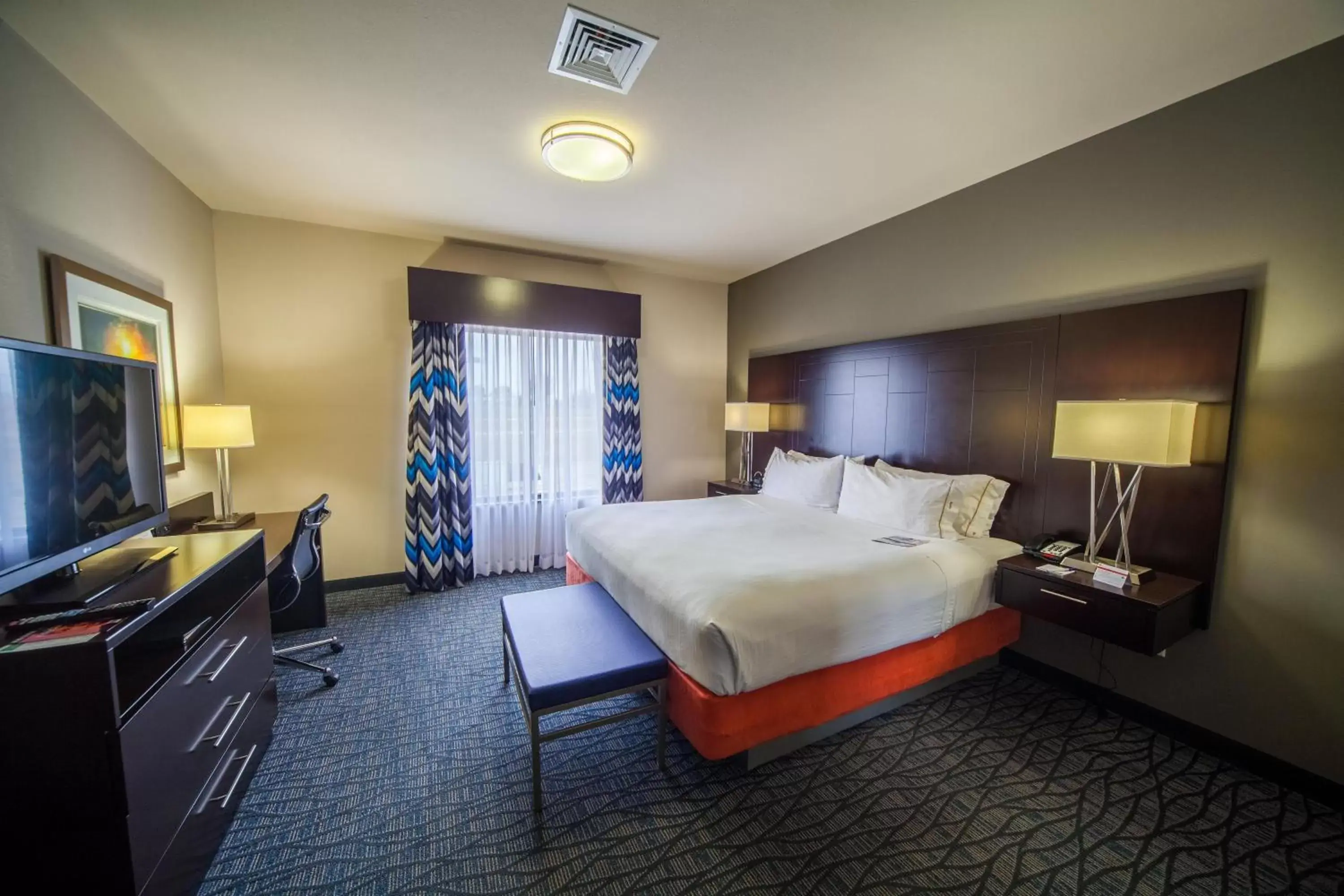 King Room - Hearing Accessible - Roll-in Shower in Holiday inn Express & Suites Oklahoma City Southeast, an IHG Hotel King Room - Hearing Accessible - Roll-in Shower in Holiday inn Express & Suites Oklahoma City Southeast, an IHG Hotel