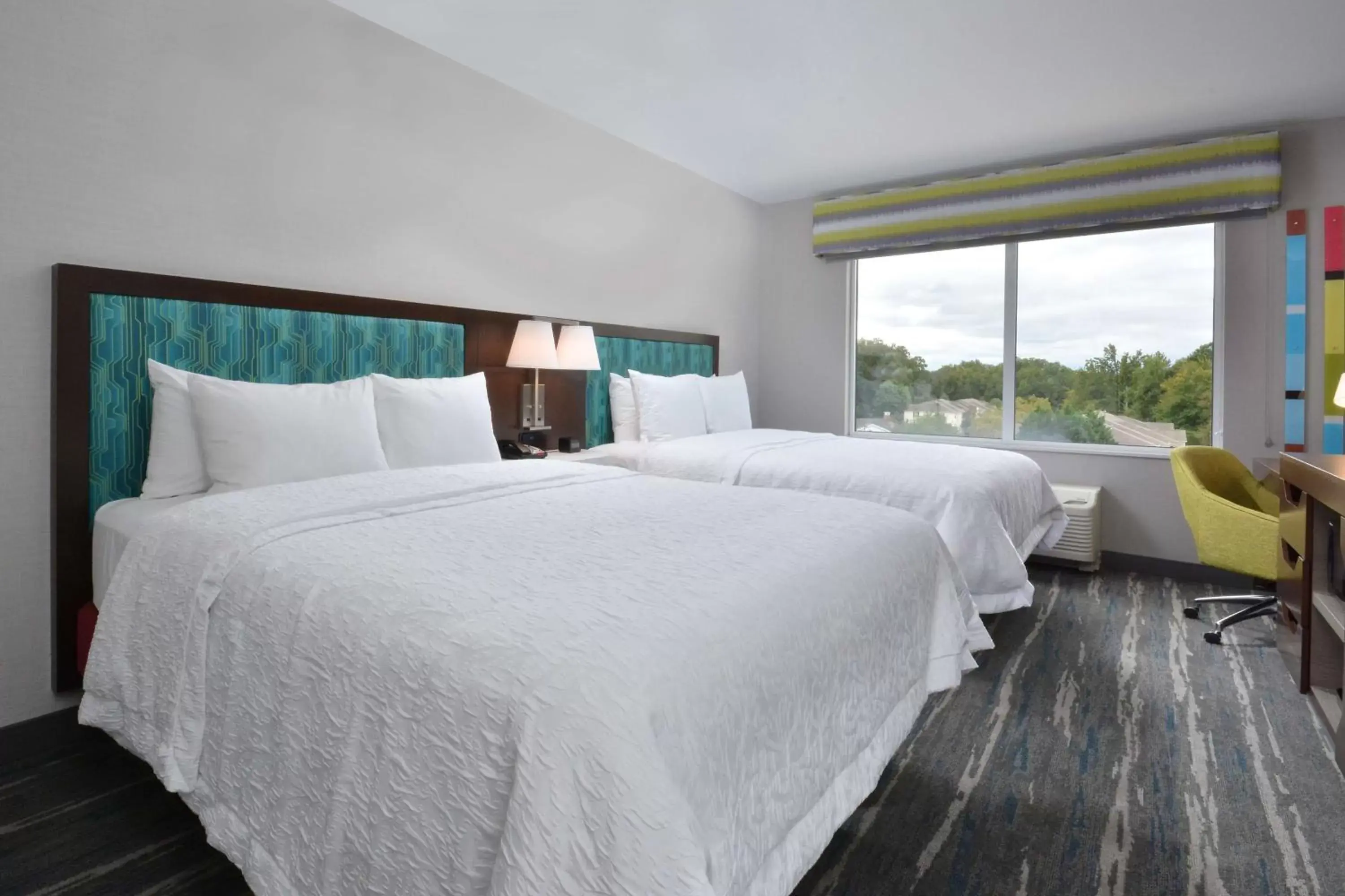 Queen Room with Two Queen Beds in Hampton Inn & Suites Charlotte North I 485 Queen Room with Two Queen Beds in Hampton Inn & Suites Charlotte North I 485