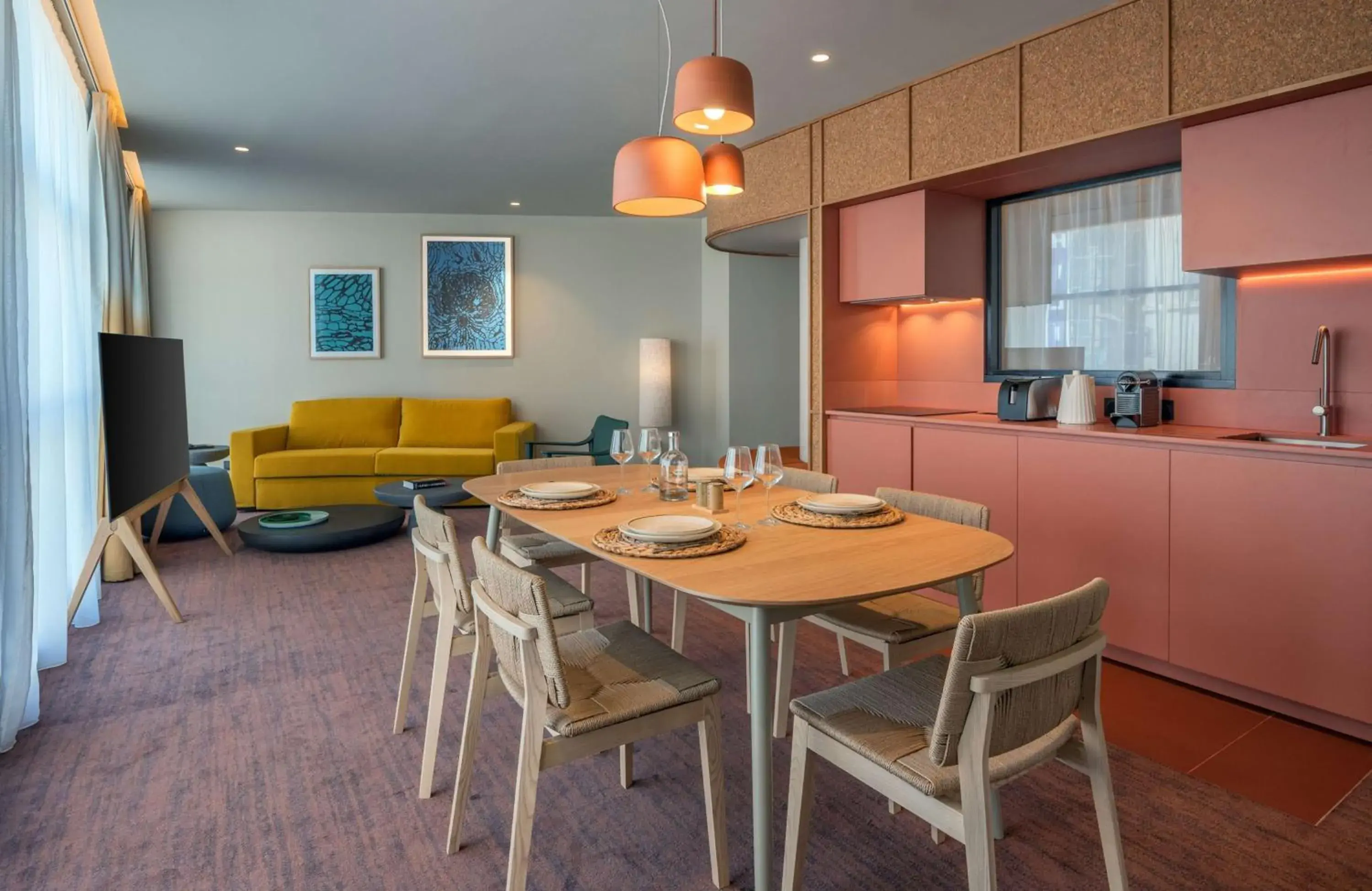 One-Bedroom Apartment with King Bed in Canopy by Hilton Cannes One-Bedroom Apartment with King Bed in Canopy by Hilton Cannes