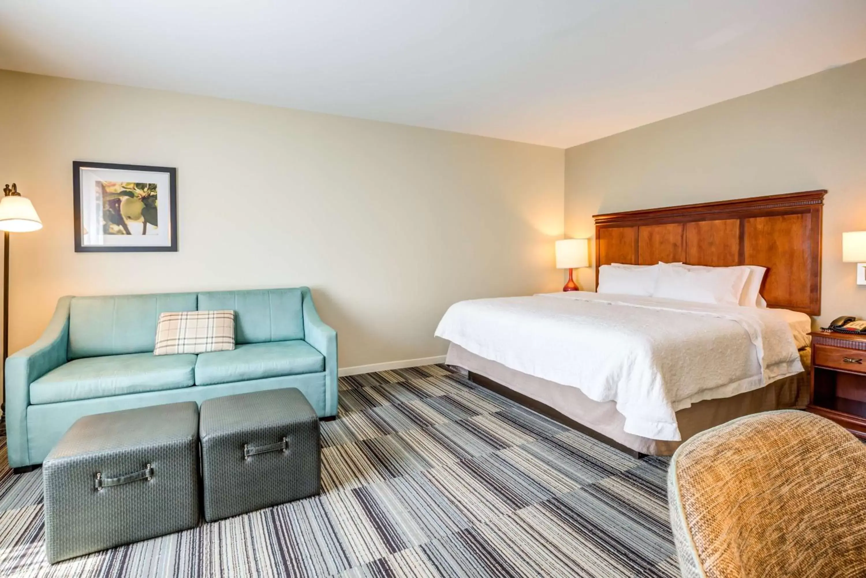 King Room with Sofa Bed - Hearing Accessible/Non-Smoking in Hampton Inn & Suites Westford-Chelmsford King Room with Sofa Bed - Hearing Accessible/Non-Smoking in Hampton Inn & Suites Westford-Chelmsford
