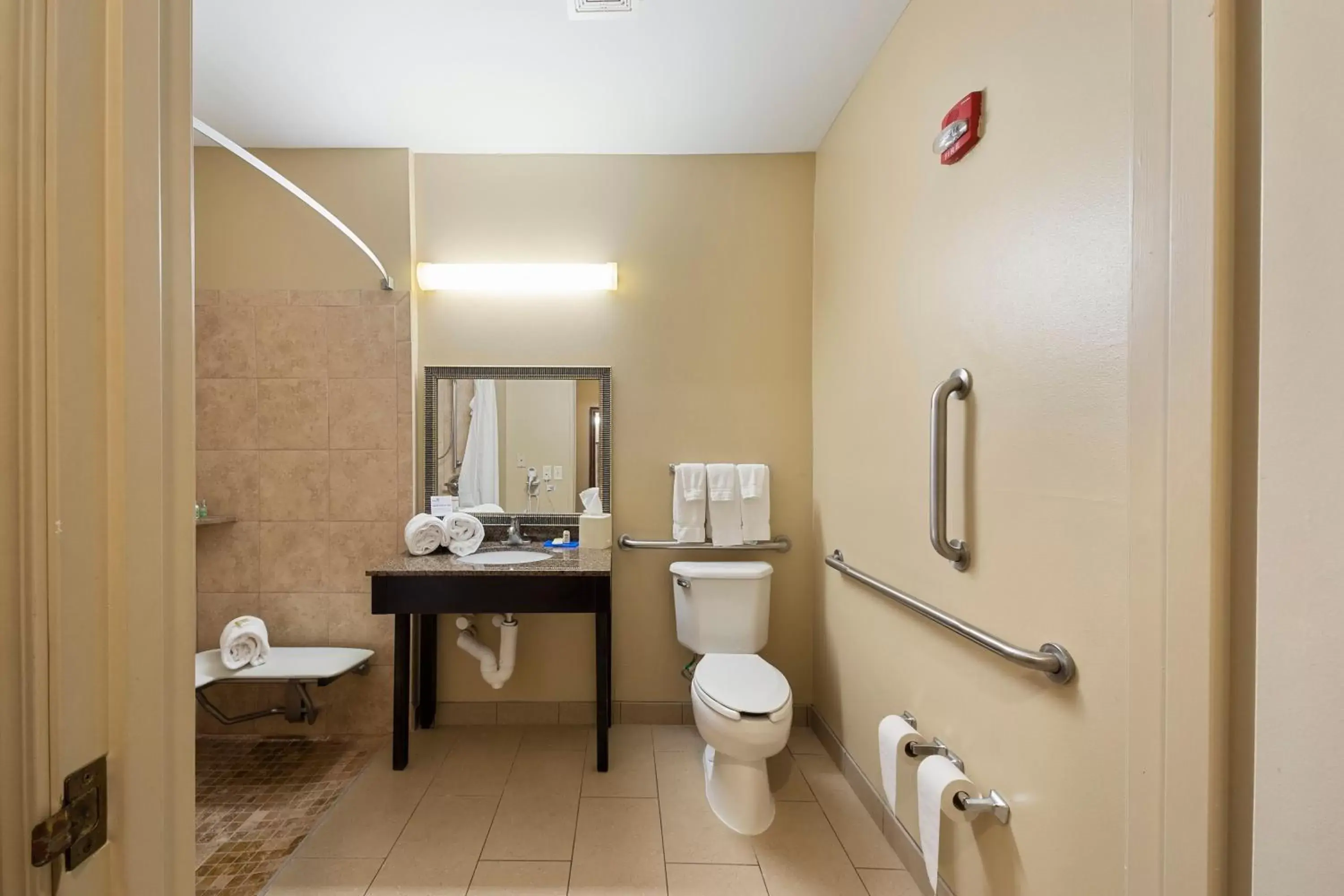 King Room with Roll in Shower - Disability Access in Holiday Inn Express Bloomington West, an IHG Hotel King Room with Roll in Shower - Disability Access in Holiday Inn Express Bloomington West, an IHG Hotel