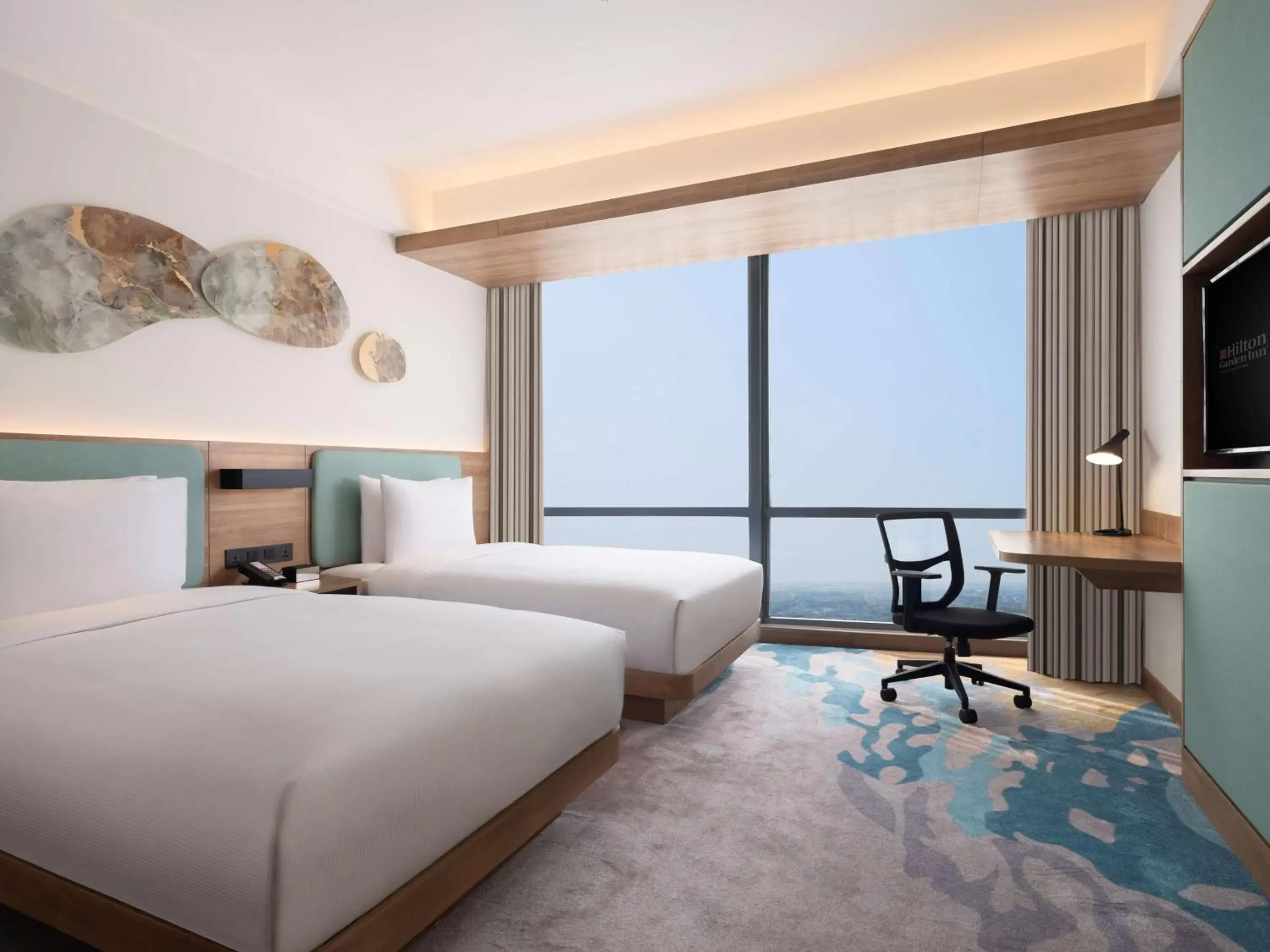 Twin Room - High Floor in Hilton Garden Inn Jakarta Taman Palem Twin Room - High Floor in Hilton Garden Inn Jakarta Taman Palem