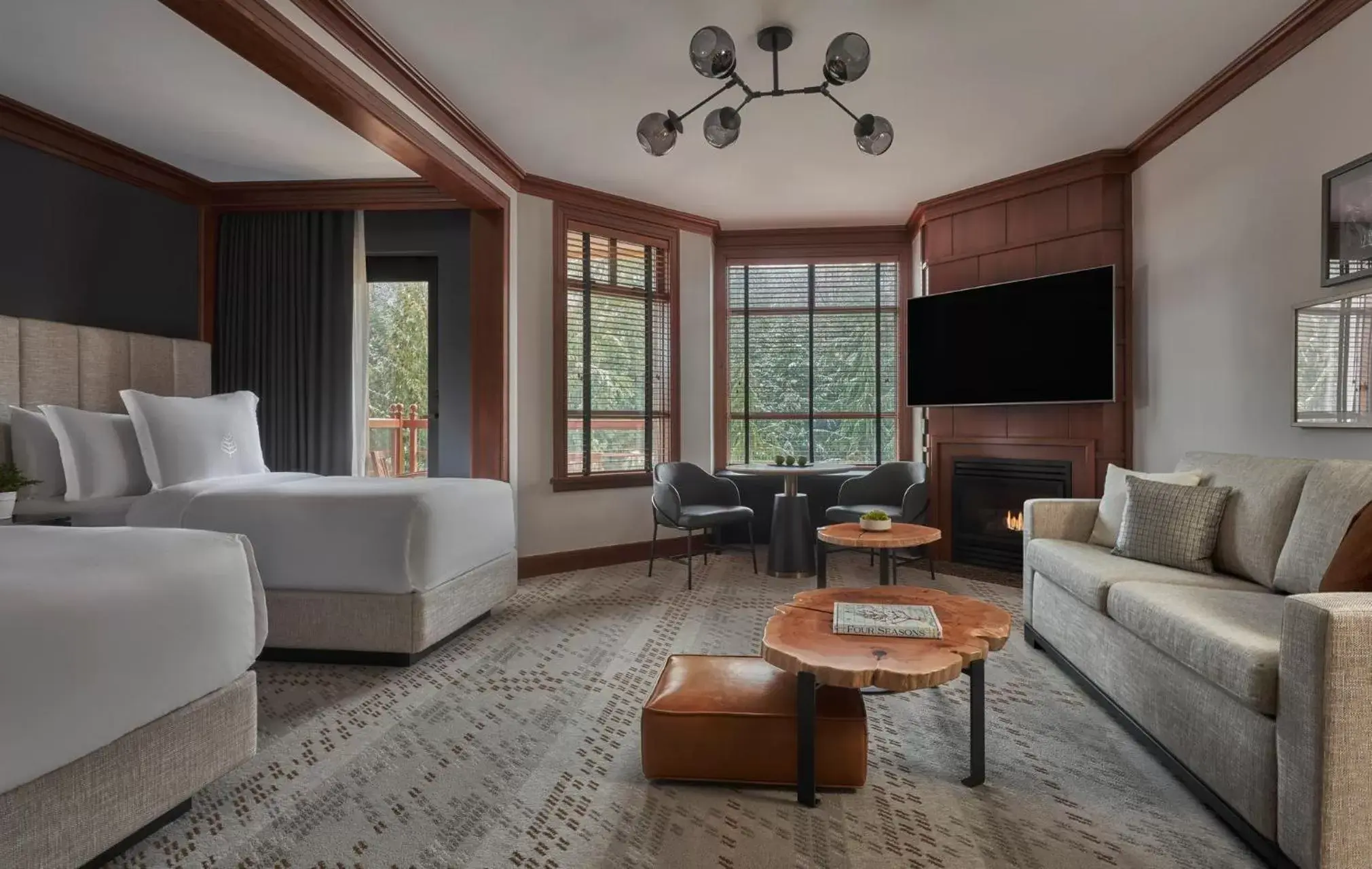 Four Seasons Two Bedroom Interconnecting Executive Suite King Bed & Two single Beds in Four Seasons Resort Whistler Four Seasons Two Bedroom Interconnecting Executive Suite King Bed & Two single Beds in Four Seasons Resort Whistler