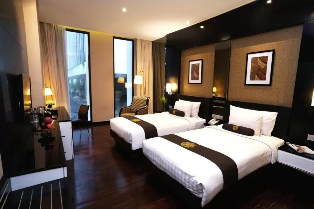 Deluxe Double or Twin Room in Java Heritage Hotel Purwokerto Deluxe Double or Twin Room in Java Heritage Hotel Purwokerto