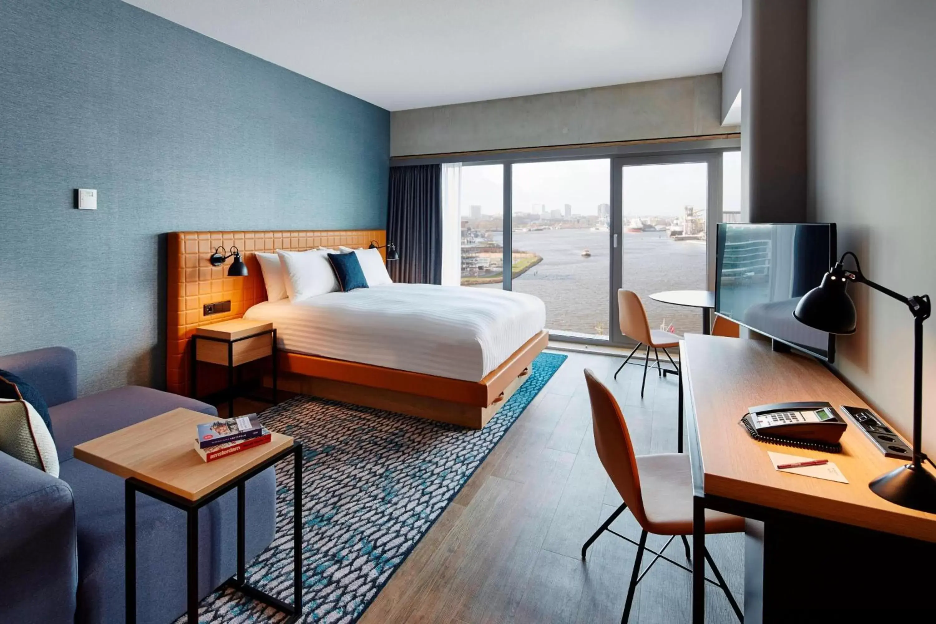 Queen Studio with Harbor View in Residence Inn by Marriott Amsterdam Houthavens Queen Studio with Harbor View in Residence Inn by Marriott Amsterdam Houthavens