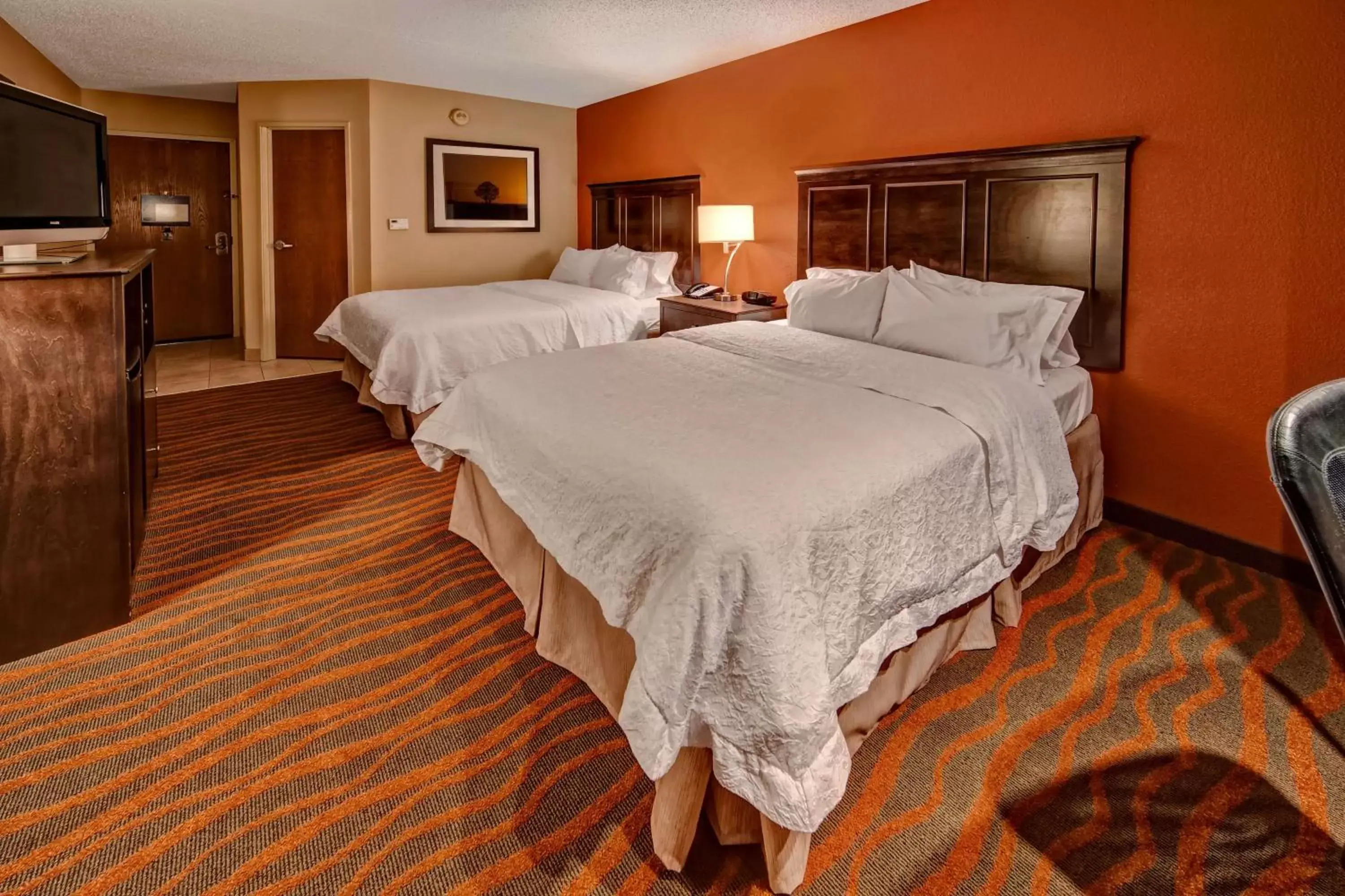 Queen Room with Two Queen Beds - Hearing Access/Non-Smoking in Hampton Inn by Hilton Clarksville Queen Room with Two Queen Beds - Hearing Access/Non-Smoking in Hampton Inn by Hilton Clarksville