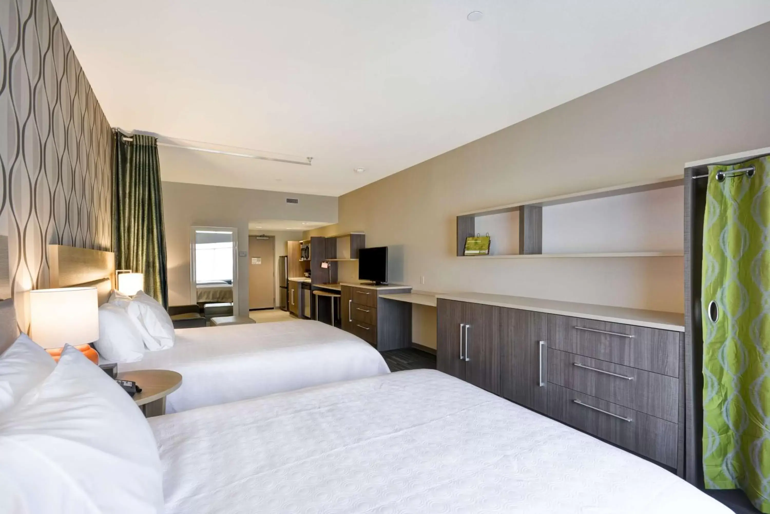 Studio Suite with Two Queen Beds - Hearing Access/Non-Smoking in Home2 Suites by Hilton Perrysburg Levis Commons Toledo Studio Suite with Two Queen Beds - Hearing Access/Non-Smoking in Home2 Suites by Hilton Perrysburg Levis Commons Toledo