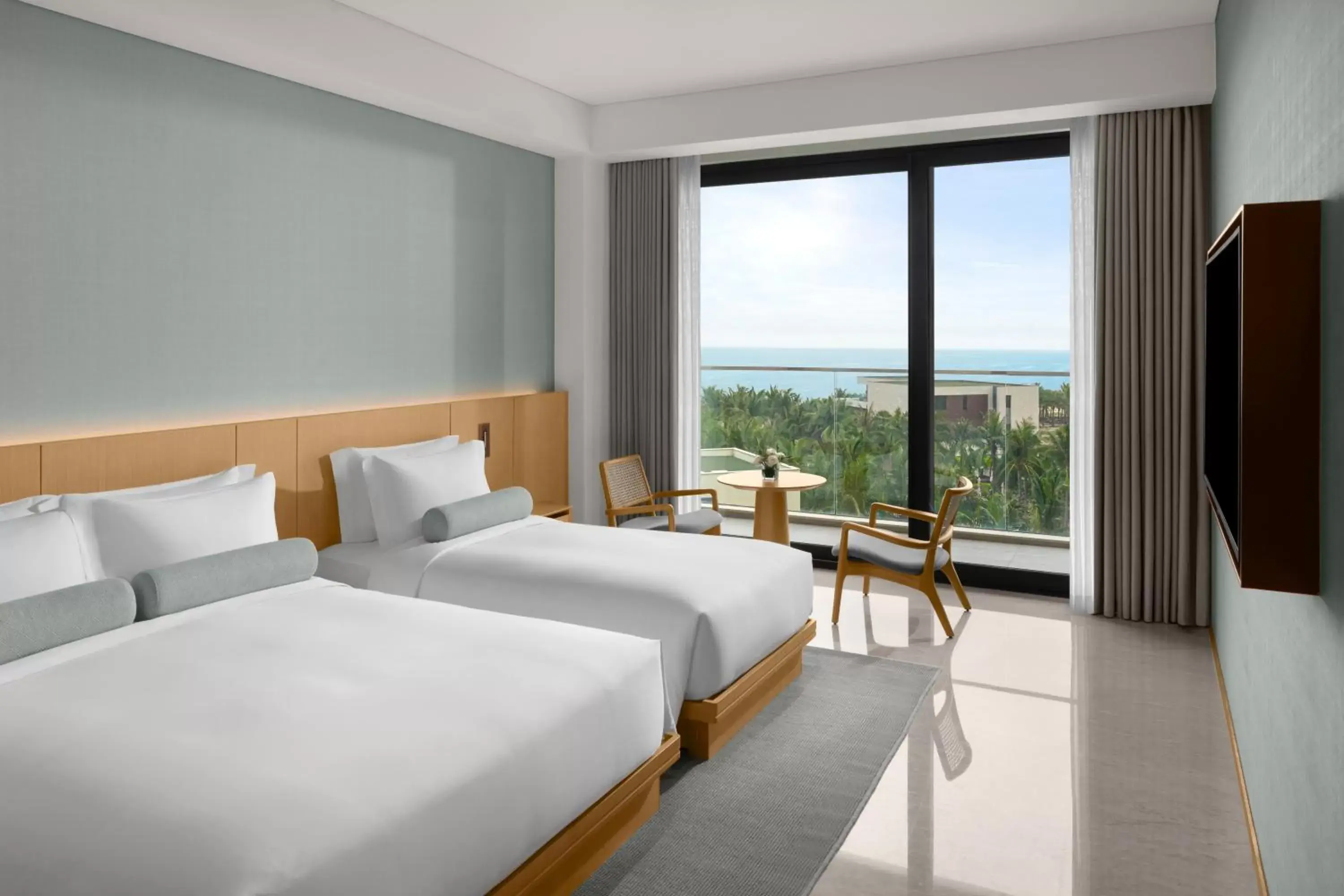 Deluxe Family Twin Ocean View - Mini-bar included once per stay, Daily Guest Activities in Shilla Monogram Danang Deluxe Family Twin Ocean View - Mini-bar included once per stay, Daily Guest Activities in Shilla Monogram Danang