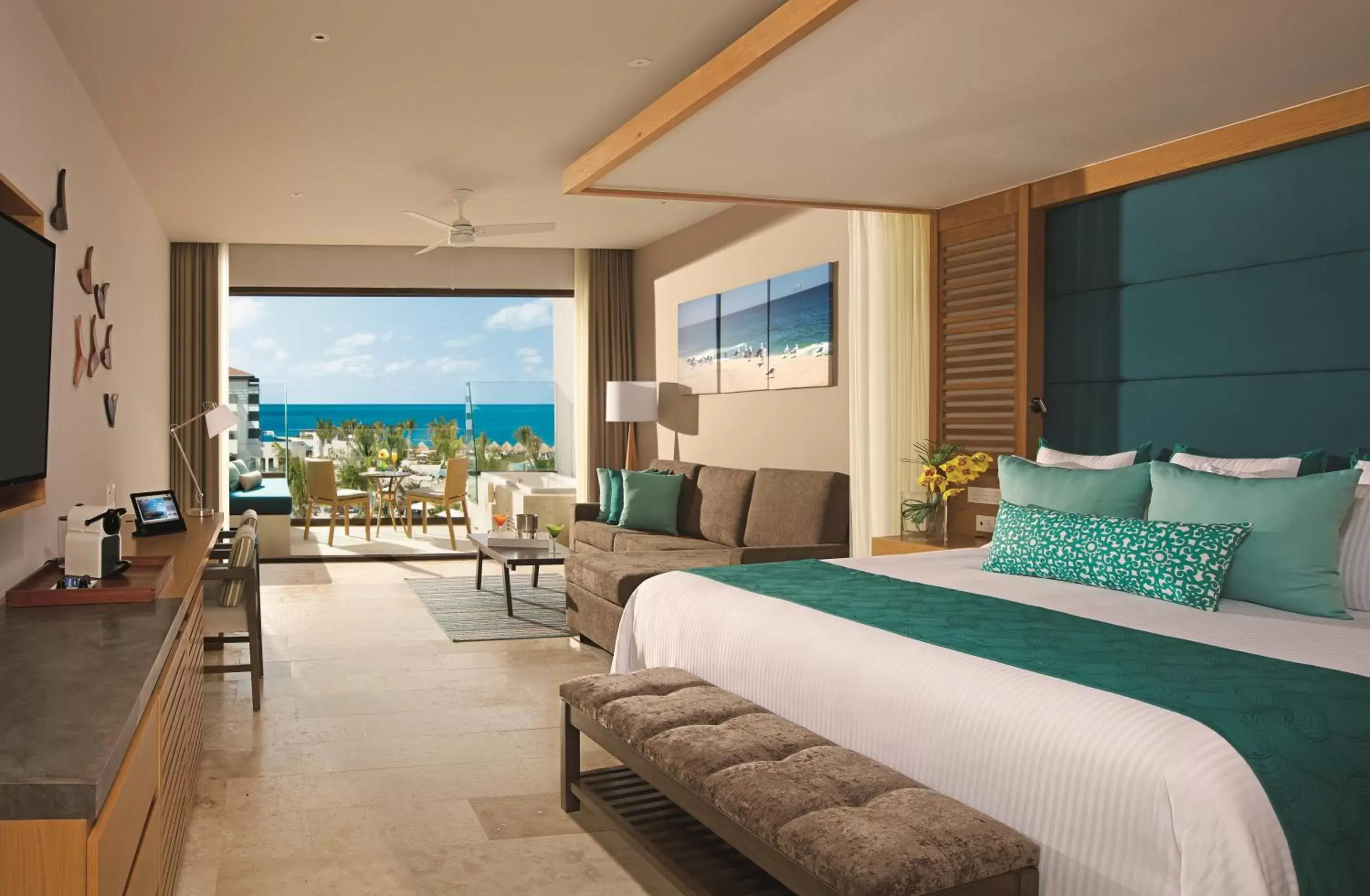 Preferred Club Junior Suite Ocean View Triple -2 Queen size Beds in Dreams Playa Mujeres Golf & Spa Resort - All Inclusive Preferred Club Junior Suite Ocean View Triple -2 Queen size Beds in Dreams Playa Mujeres Golf & Spa Resort - All Inclusive