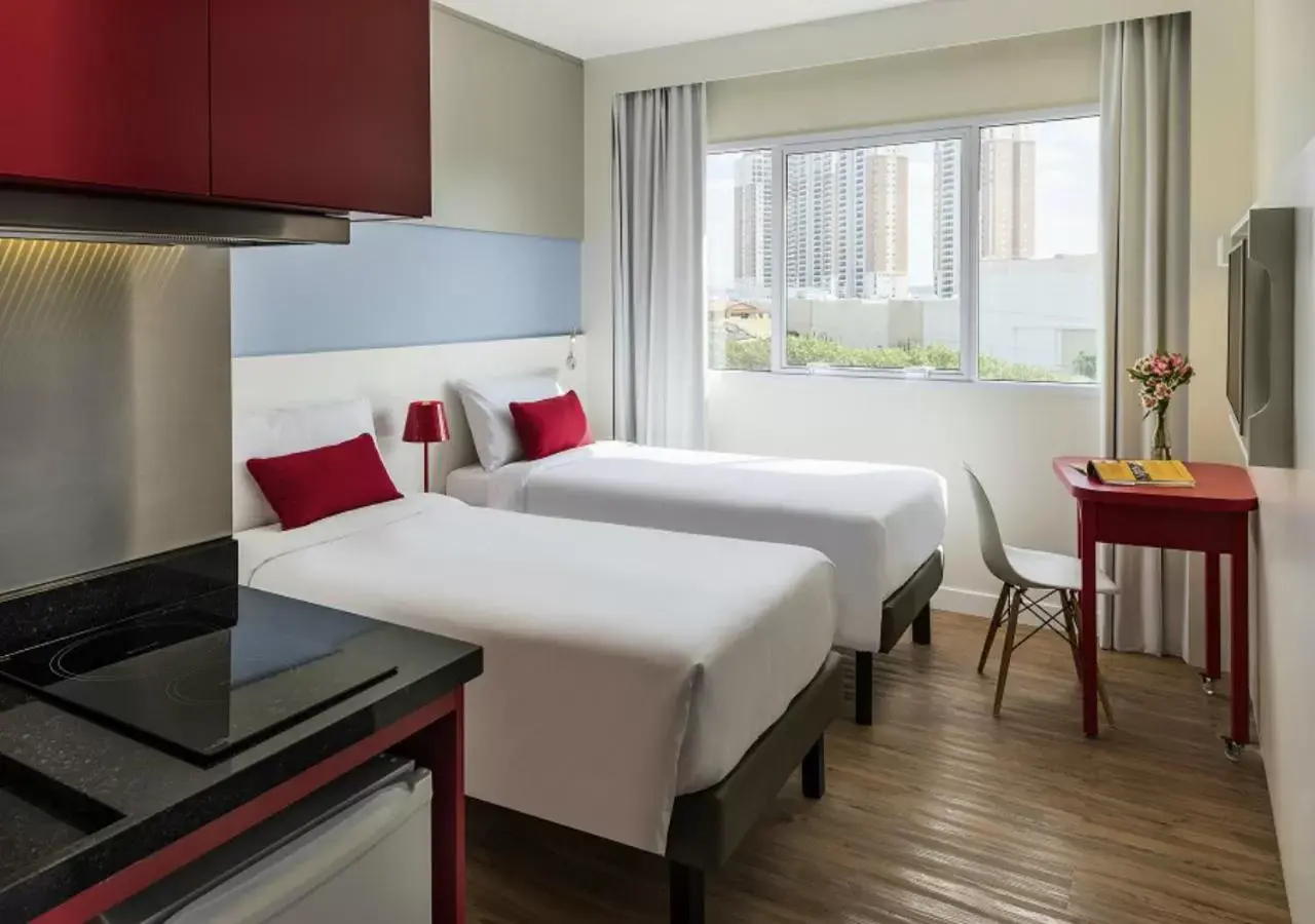 Studio with Twin Beds in Aparthotel Adagio Jundiai Shopping Studio with Twin Beds in Aparthotel Adagio Jundiai Shopping