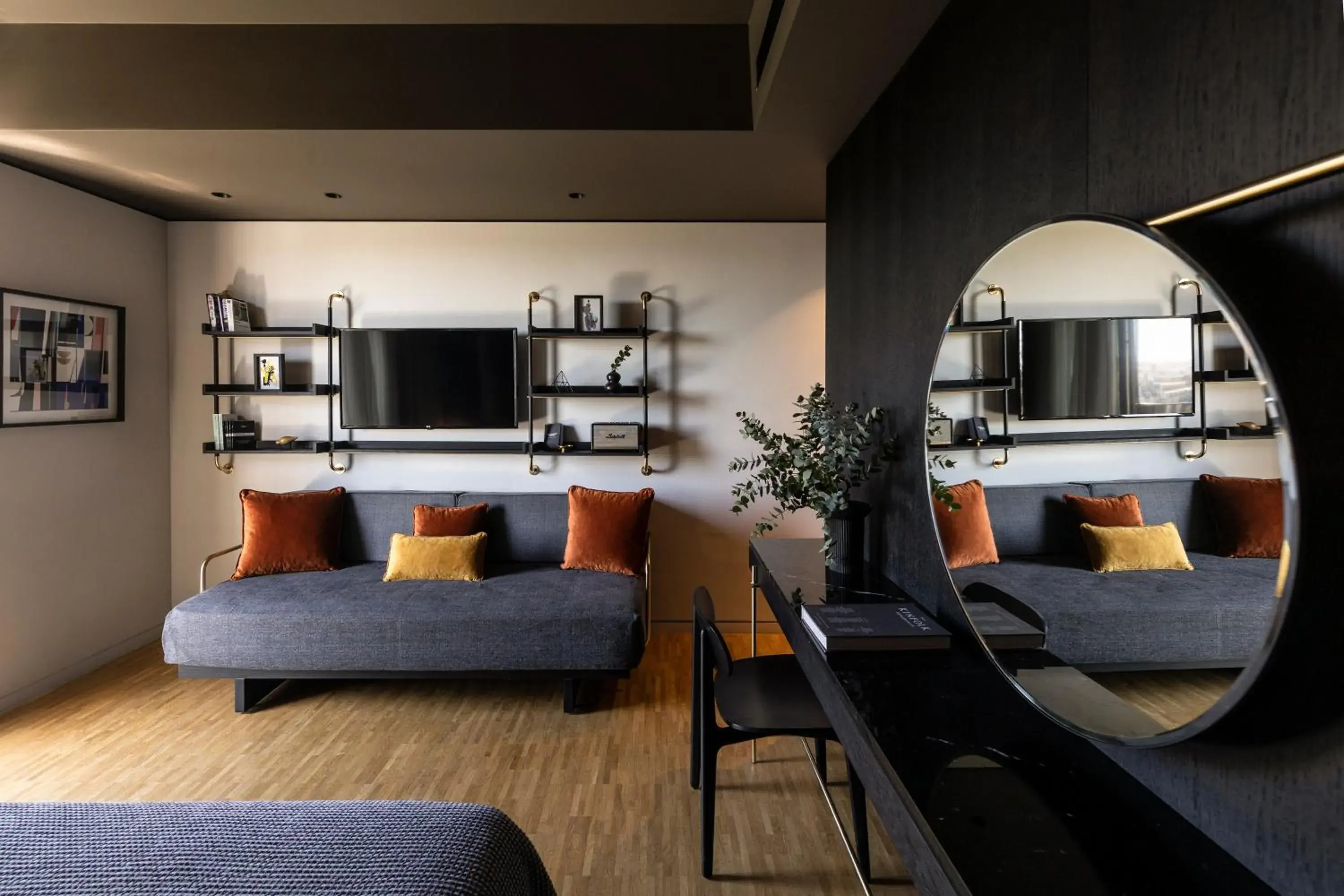 Family Room with Balcony in The Modernist Athens Family Room with Balcony in The Modernist Athens