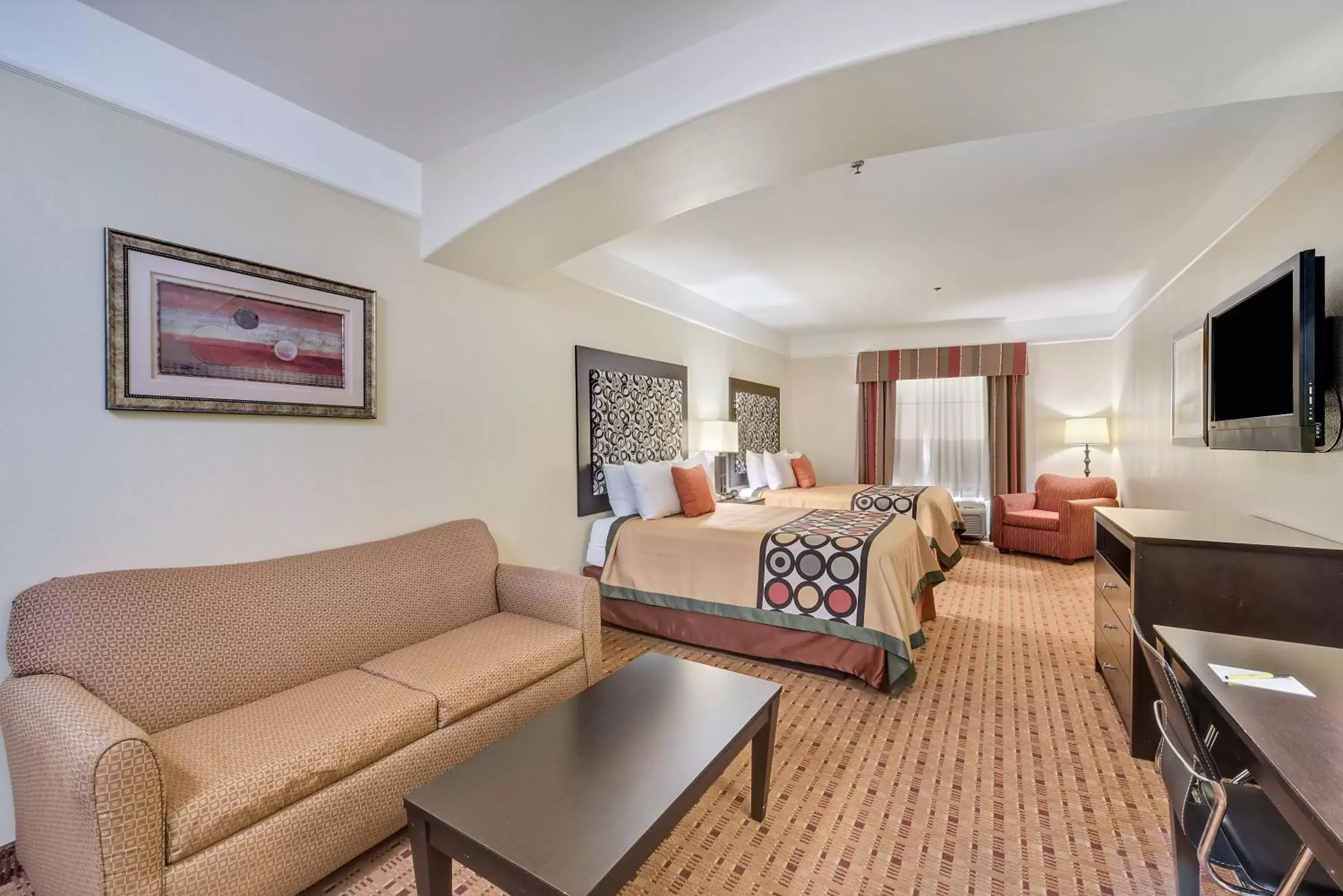 Deluxe Queen Room with Two Queen Beds - Non-Smoking in Super 8 by Wyndham Hidalgo at La Plaza Mall & Mcallen Airport Deluxe Queen Room with Two Queen Beds - Non-Smoking in Super 8 by Wyndham Hidalgo at La Plaza Mall & Mcallen Airport