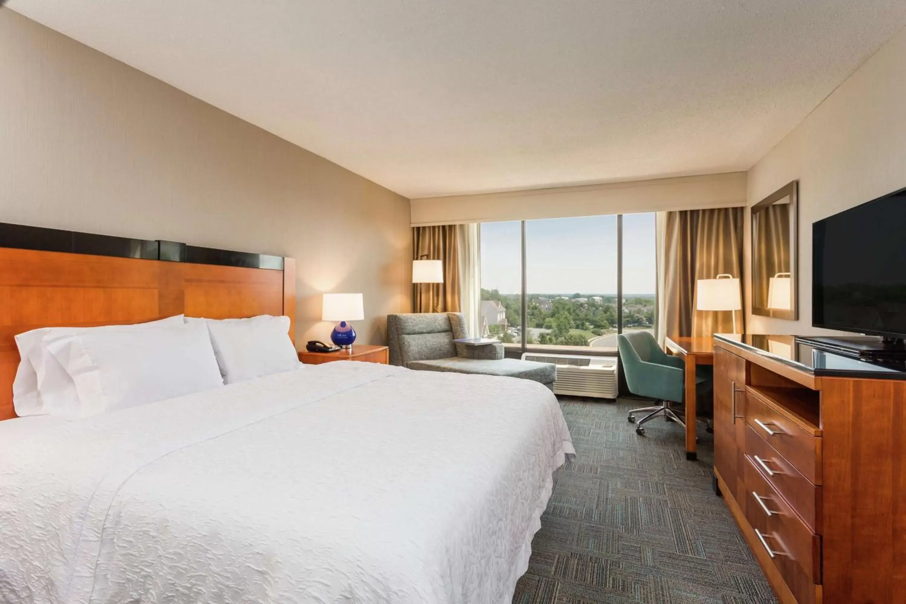 Non-Smoking King Room with Easy Chair in Hampton Inn Manassas Non-Smoking King Room with Easy Chair in Hampton Inn Manassas