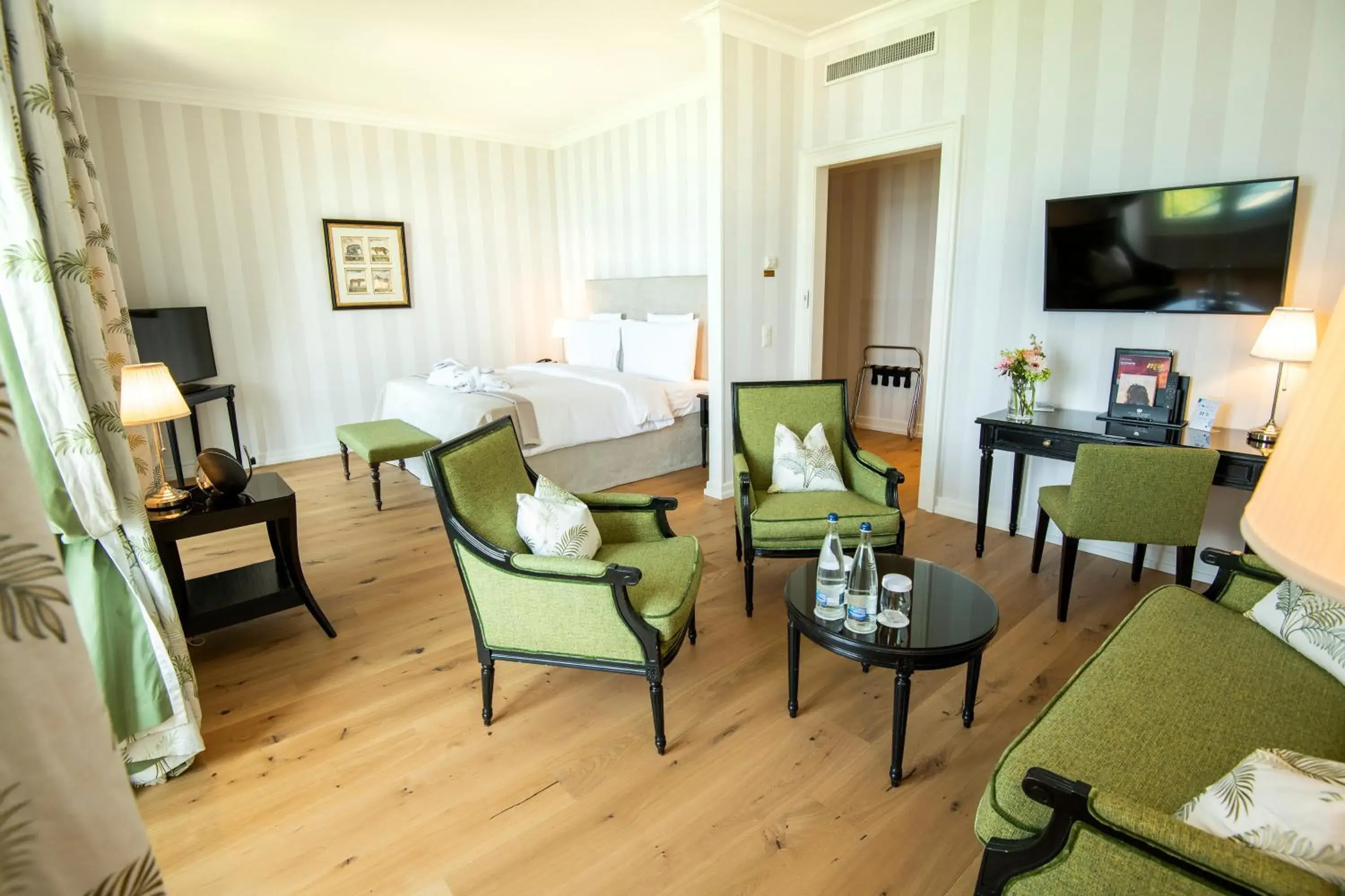 Junior Suite with Lake View in Hôtel Des Trois Couronnes & Spa - The Leading Hotels of the World Junior Suite with Lake View in Hôtel Des Trois Couronnes & Spa - The Leading Hotels of the World