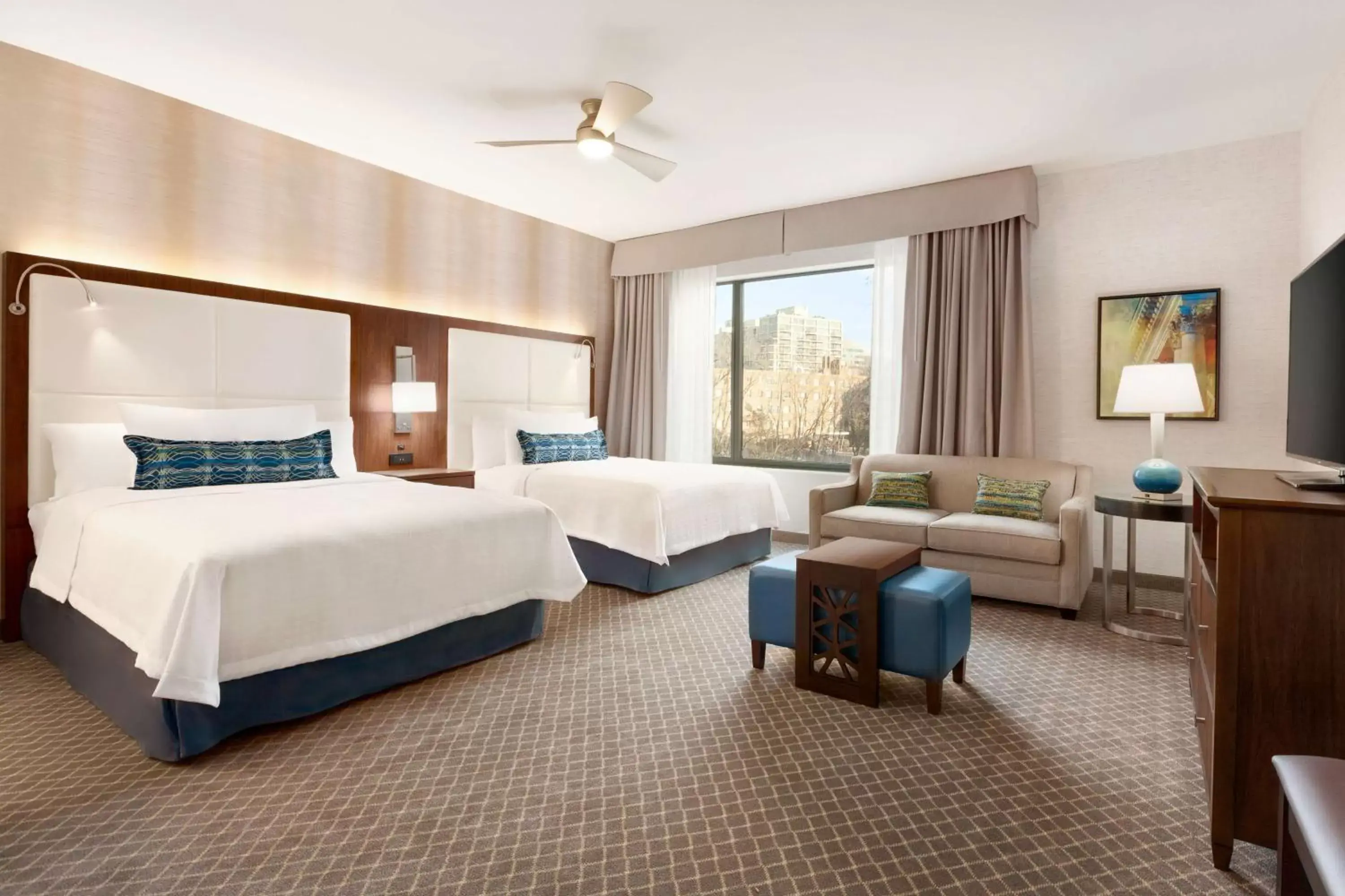 Queen Studio with Two Queen Beds - Non-Smoking in Homewood Suites By Hilton Arlington Rosslyn Key Bridge Queen Studio with Two Queen Beds - Non-Smoking in Homewood Suites By Hilton Arlington Rosslyn Key Bridge