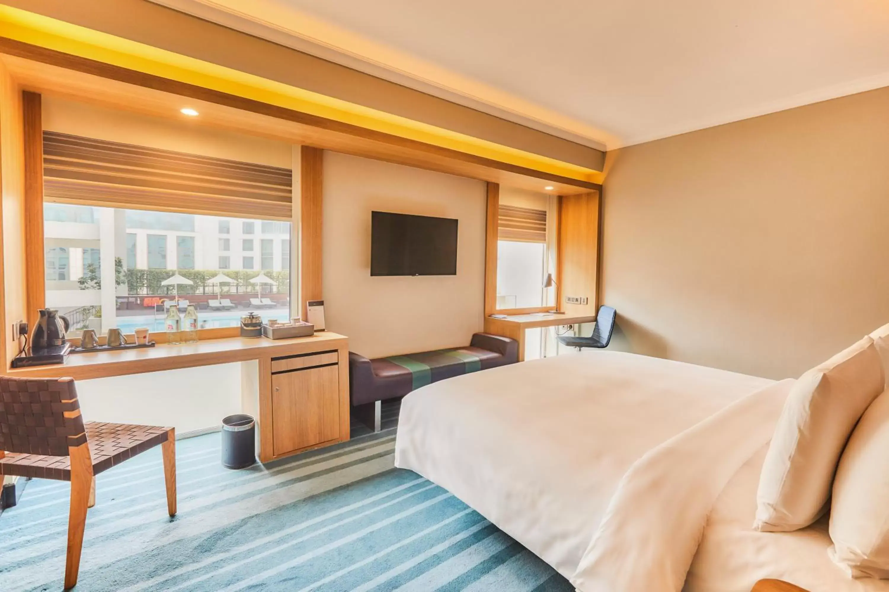 1 King Bed, Pool View, Aloft Room - single occupancy in Aloft New Delhi Aerocity 1 King Bed, Pool View, Aloft Room - single occupancy in Aloft New Delhi Aerocity