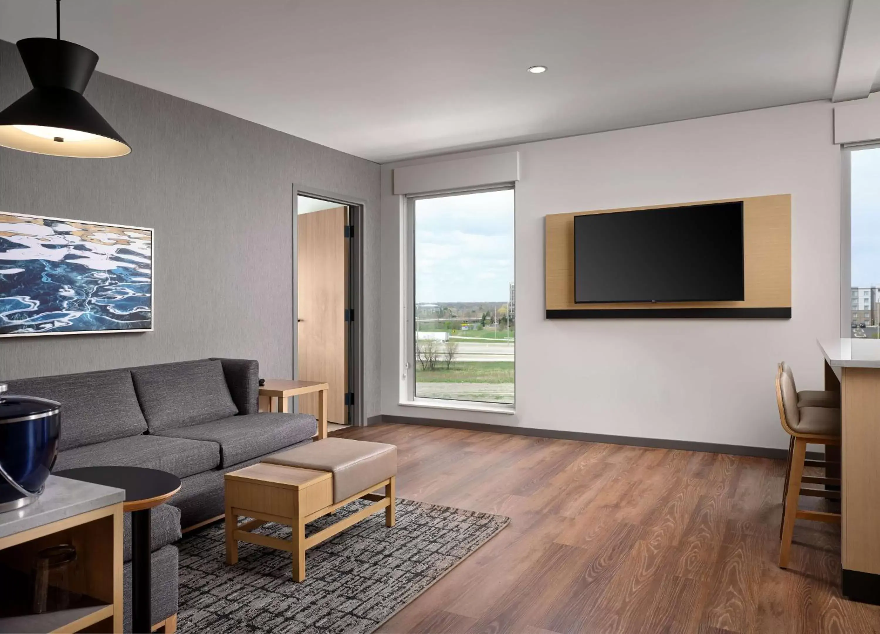 One-Bedroom King Suite with Kitchen and Sofa Bed in The Forester, a Hyatt Place Hotel One-Bedroom King Suite with Kitchen and Sofa Bed in The Forester, a Hyatt Place Hotel