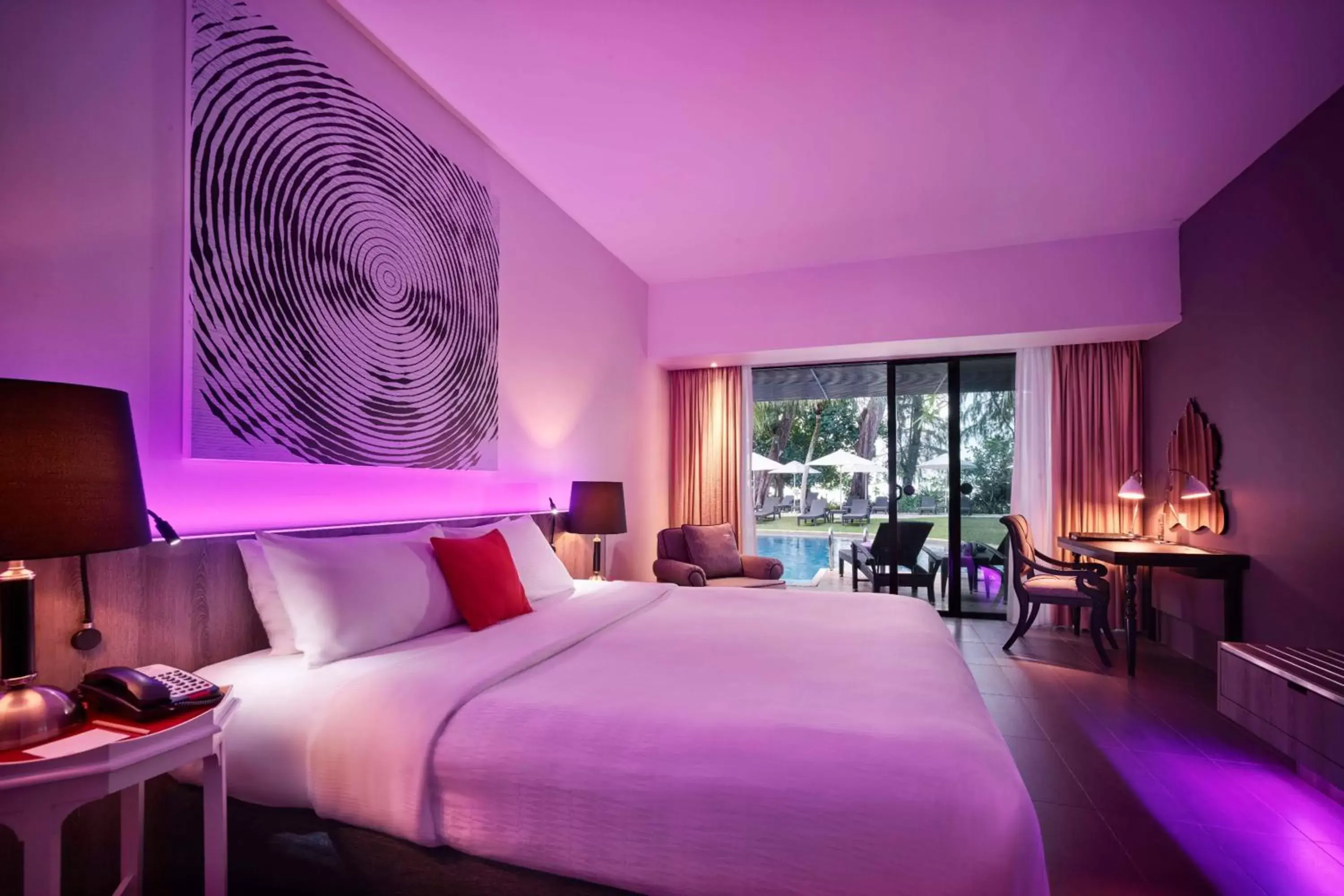 Deluxe Double or Twin Room with Lagoon View in Hard Rock Hotel Penang Deluxe Double or Twin Room with Lagoon View in Hard Rock Hotel Penang